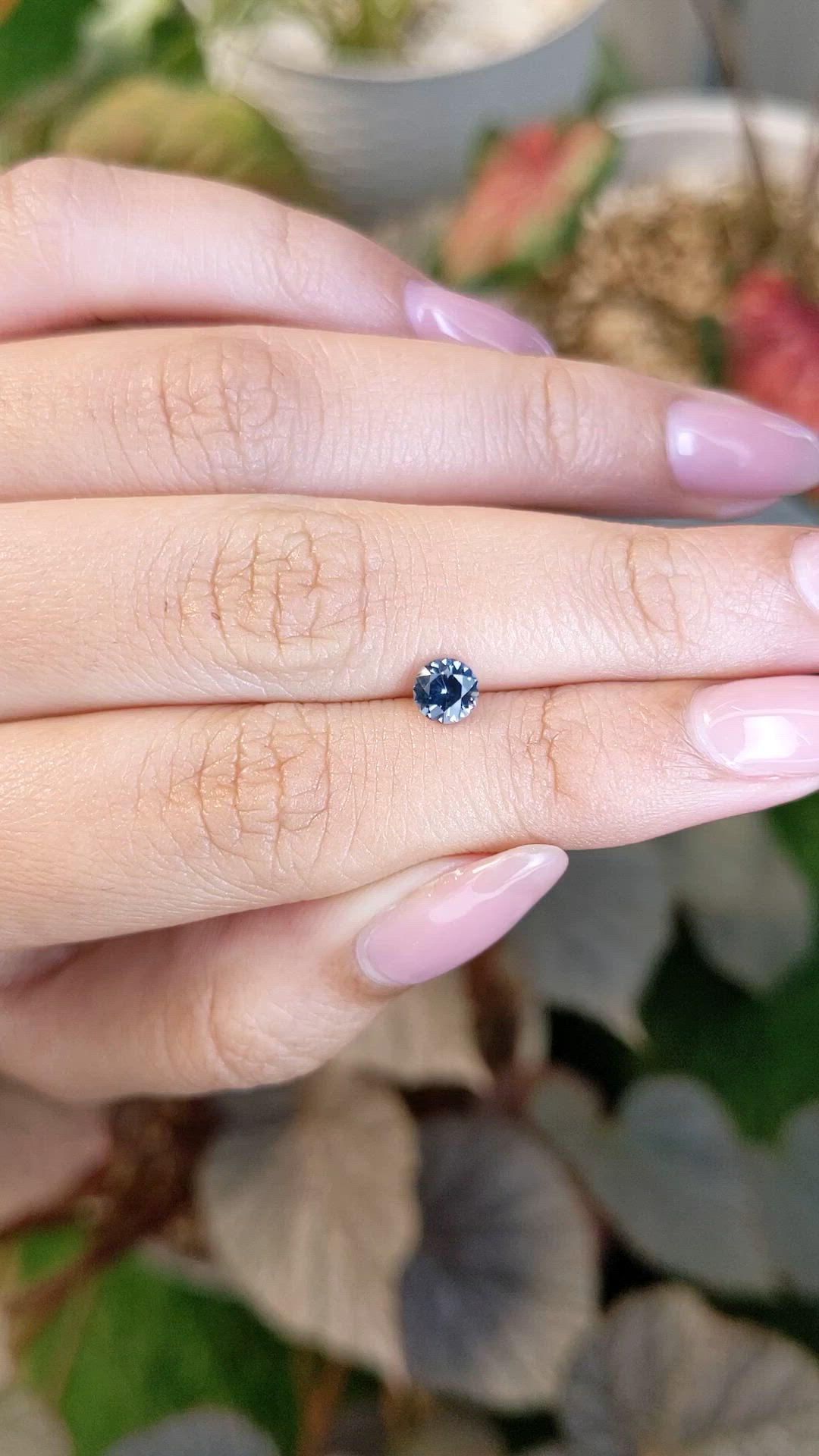 0.54 Ct. Blue Spinel from Ceylon (Sri Lanka) Size Video