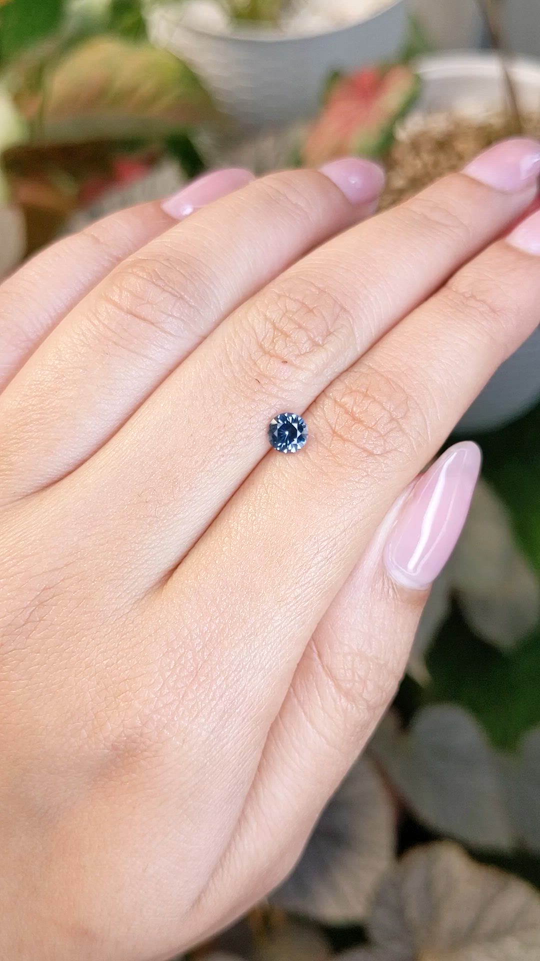 0.54 Ct. Blue Spinel from Ceylon (Sri Lanka) Size Video