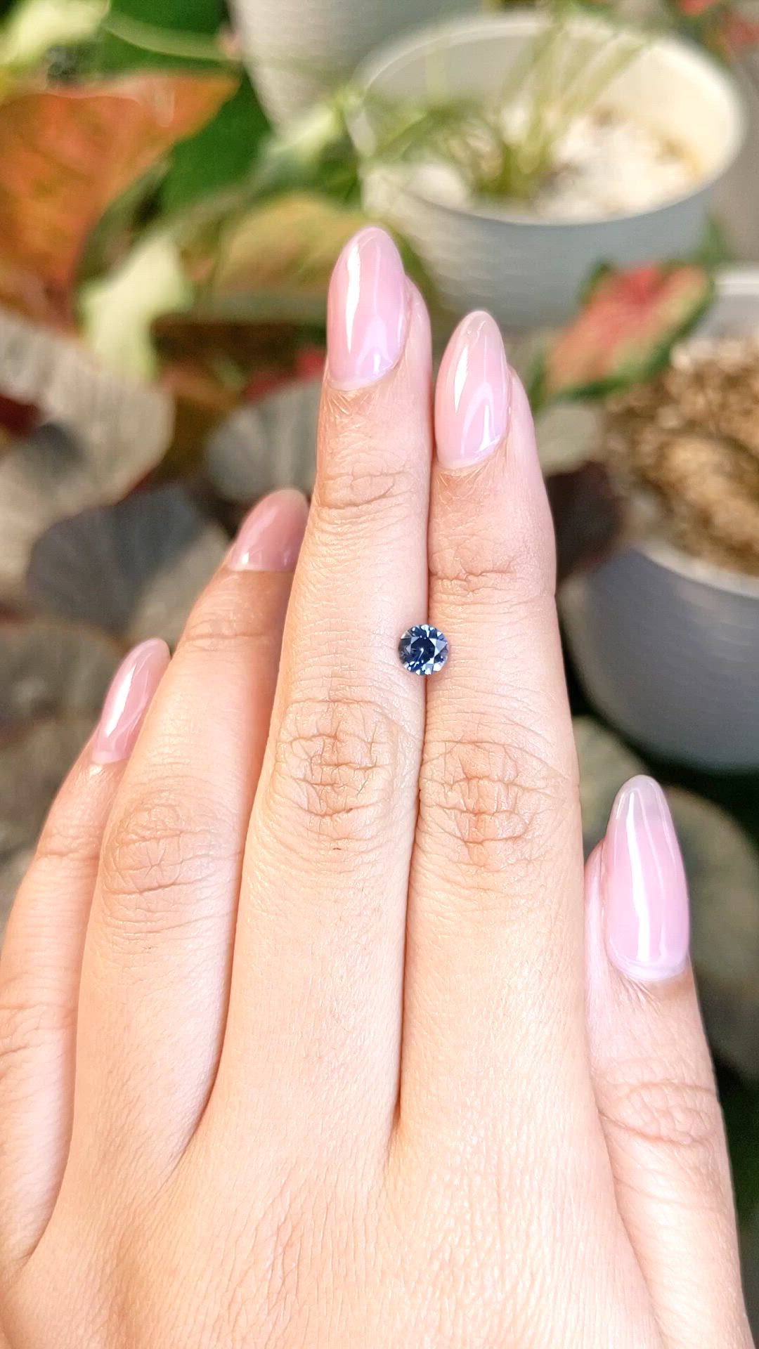 0.54 Ct. Blue Spinel from Ceylon (Sri Lanka) Size Video