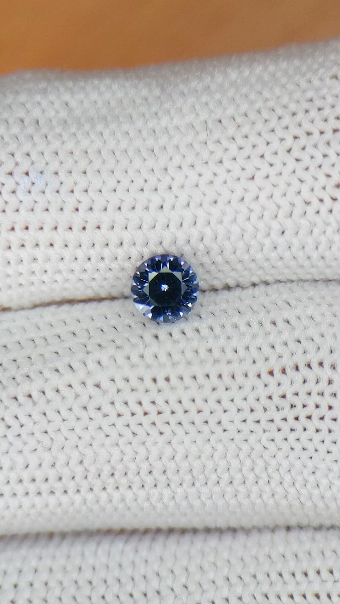 0.54 Ct. Blue Spinel from Ceylon (Sri Lanka) Size Video