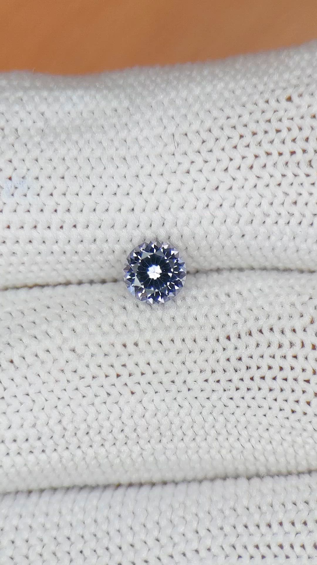 0.50 Ct. Greyish Blue Spinel from Ceylon (Sri Lanka) Size Video