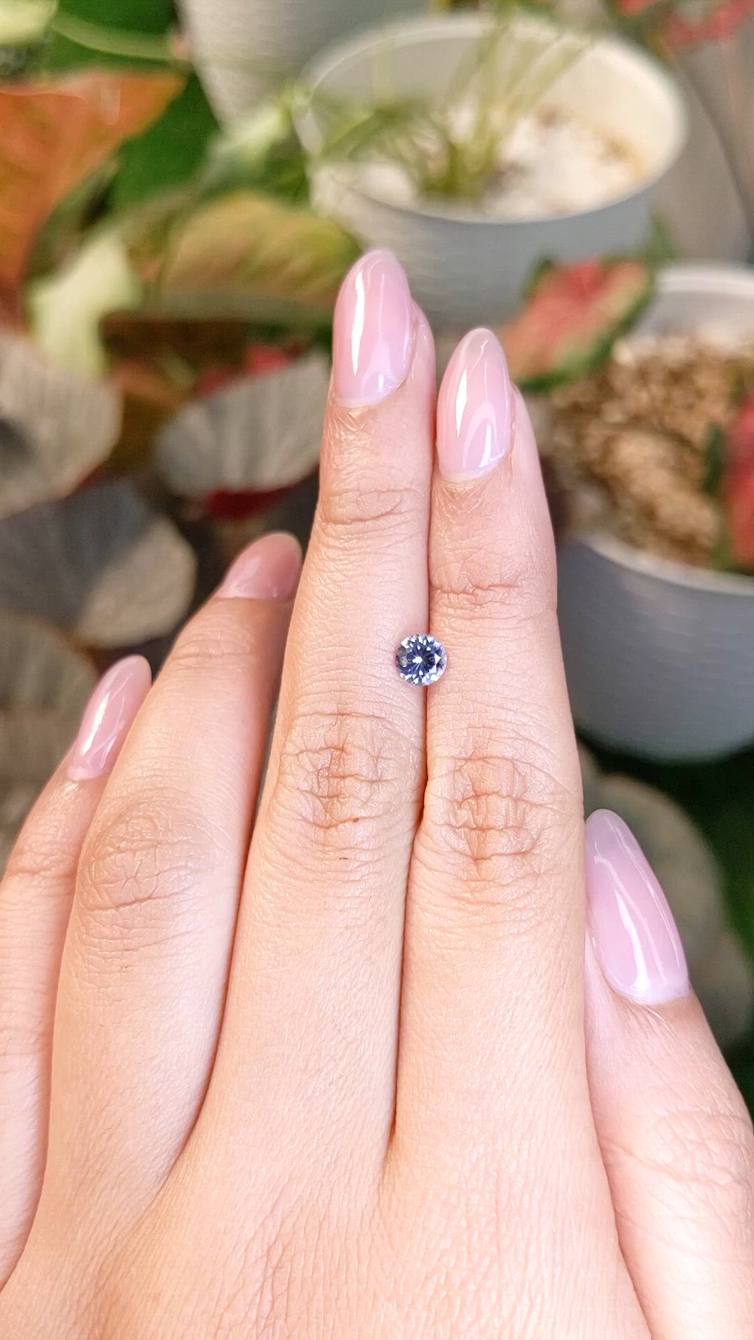 0.50 Ct. Greyish Blue Spinel from Ceylon (Sri Lanka) Size Video
