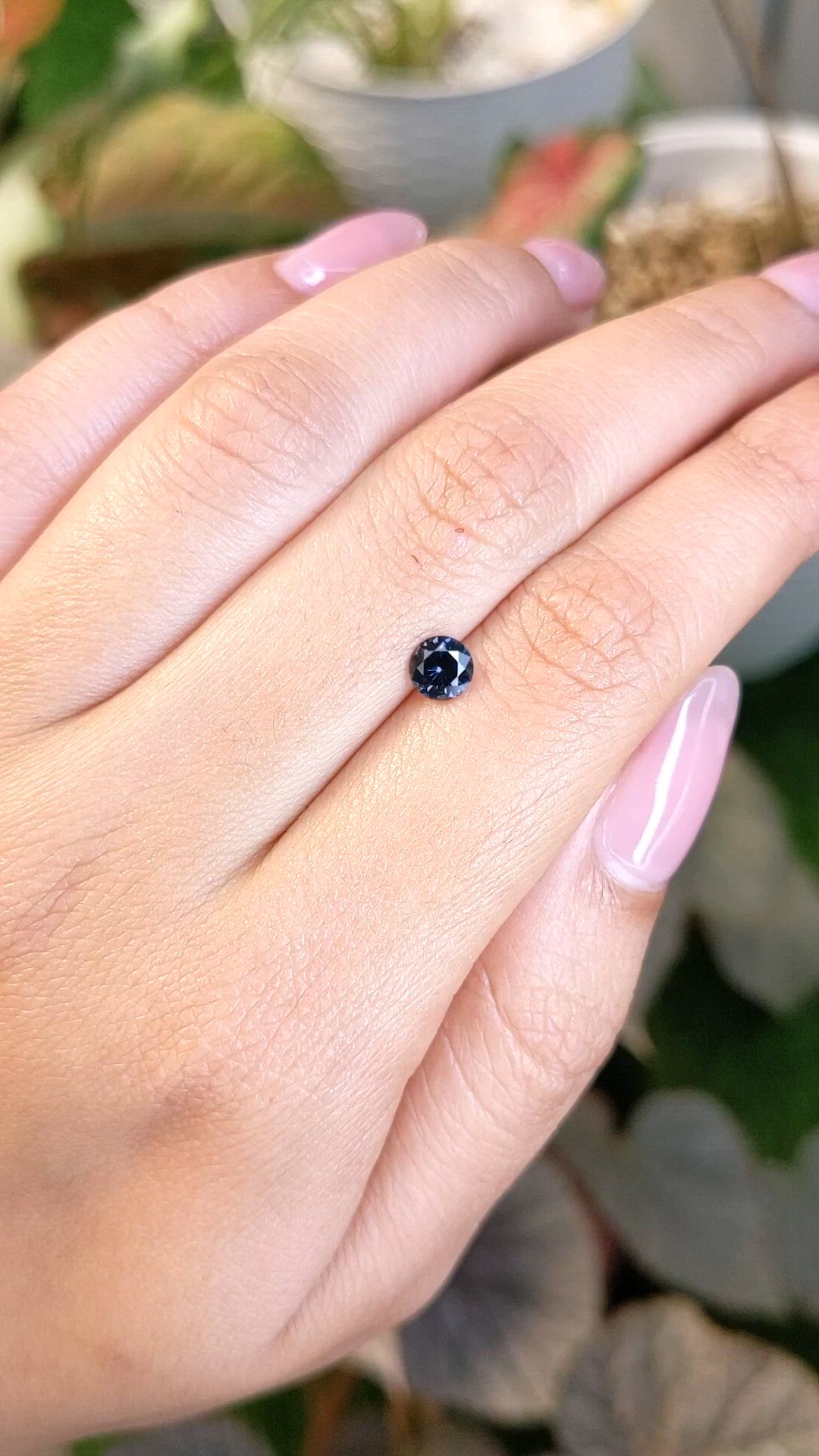 0.51 Ct. Blue Spinel from Ceylon (Sri Lanka) Size Video