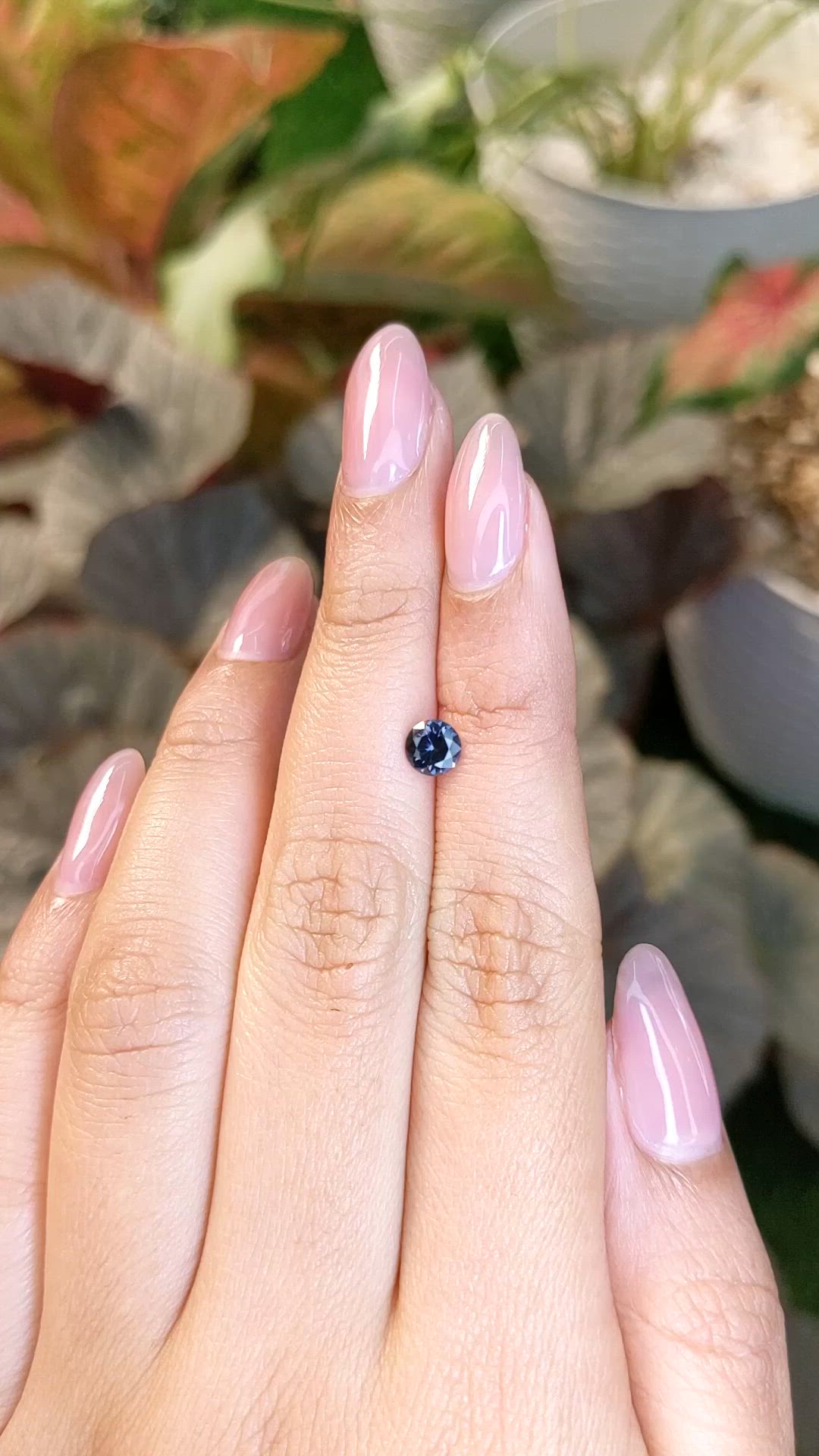 0.51 Ct. Blue Spinel from Ceylon (Sri Lanka) Size Video