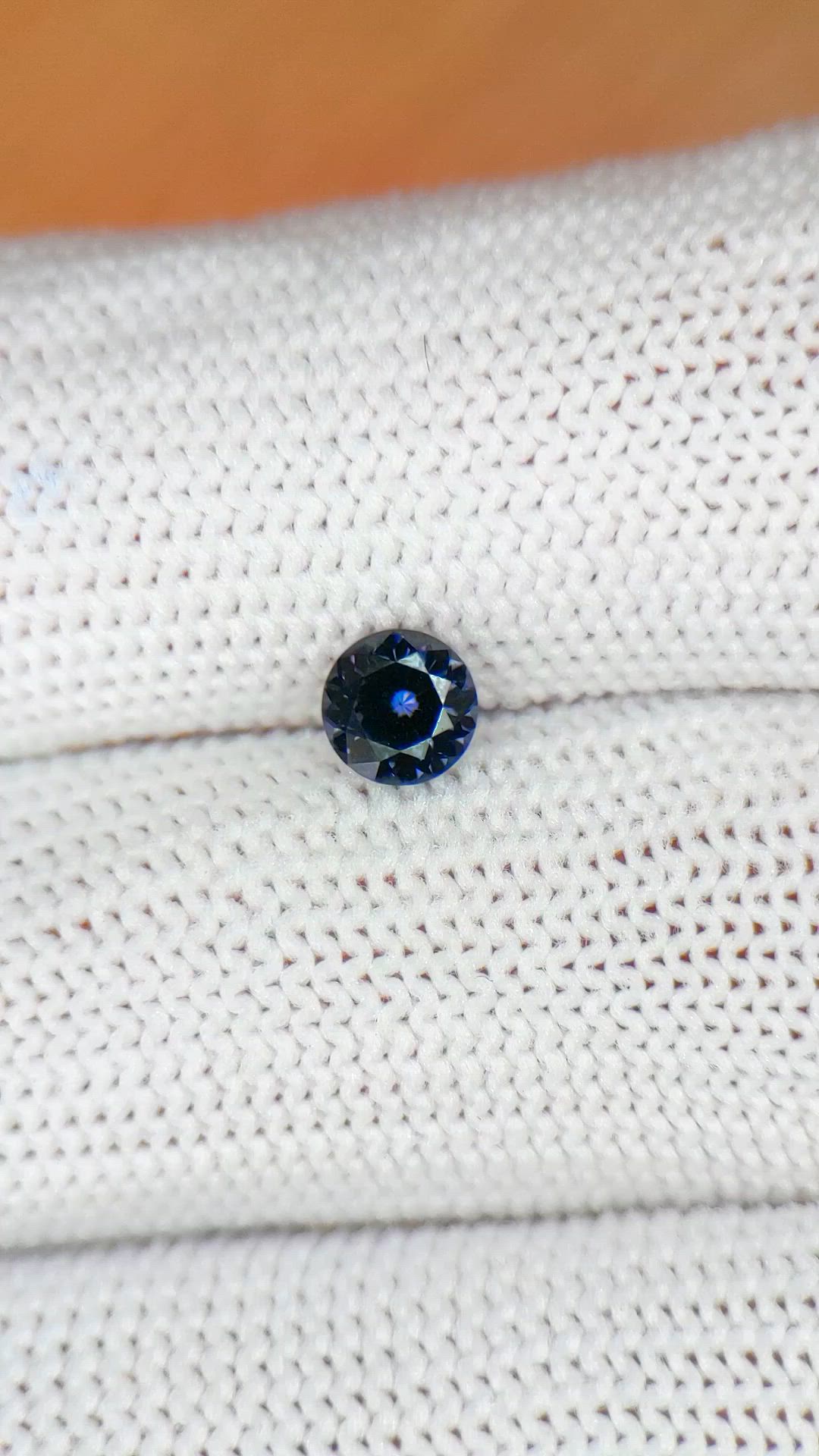0.51 Ct. Blue Spinel from Ceylon (Sri Lanka) Size Video