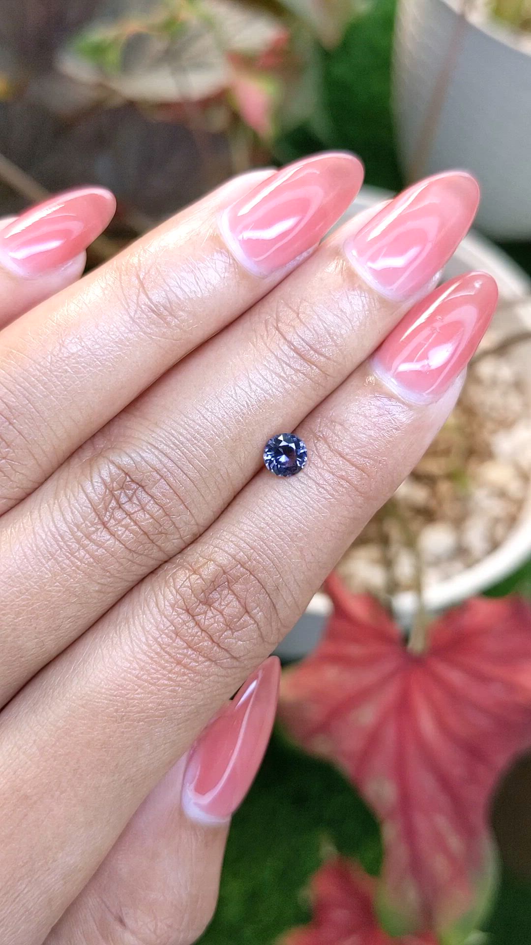 0.49 Ct. Purple Spinel from Ceylon (Sri Lanka) Size Video