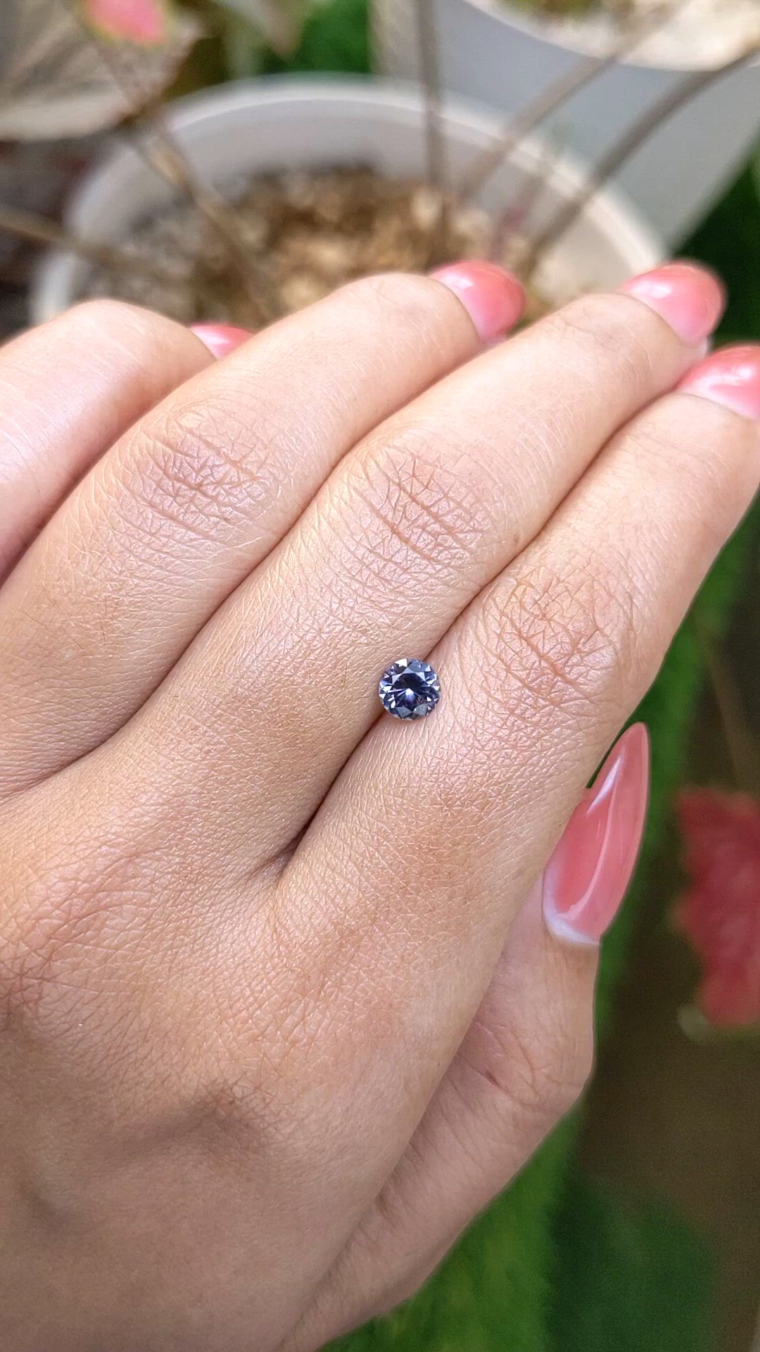 0.48 Ct. Violet Spinel from Ceylon (Sri Lanka) Size Video