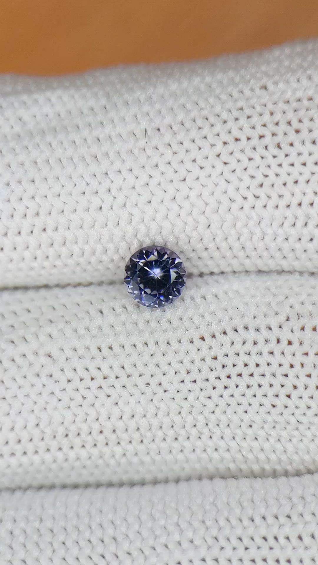 0.48 Ct. Violet Spinel from Ceylon (Sri Lanka) Size Video