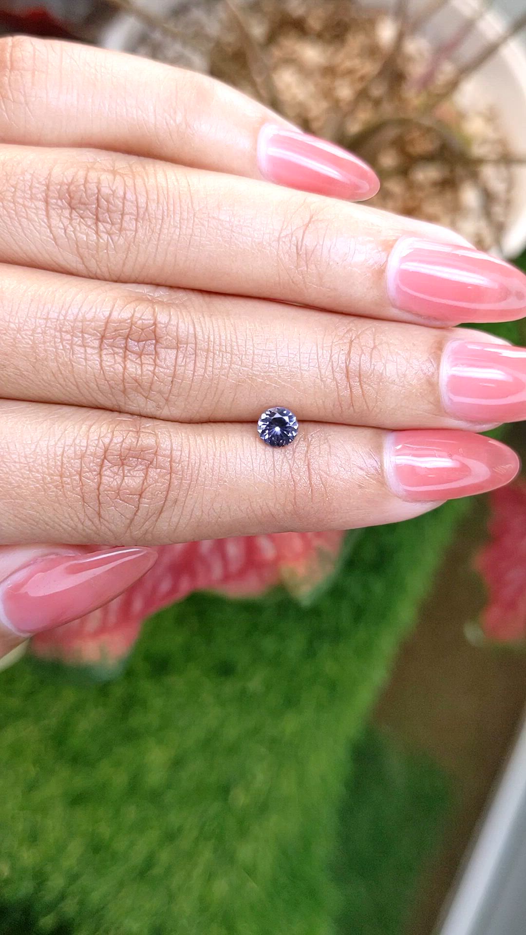 0.48 Ct. Violet Spinel from Ceylon (Sri Lanka) Size Video