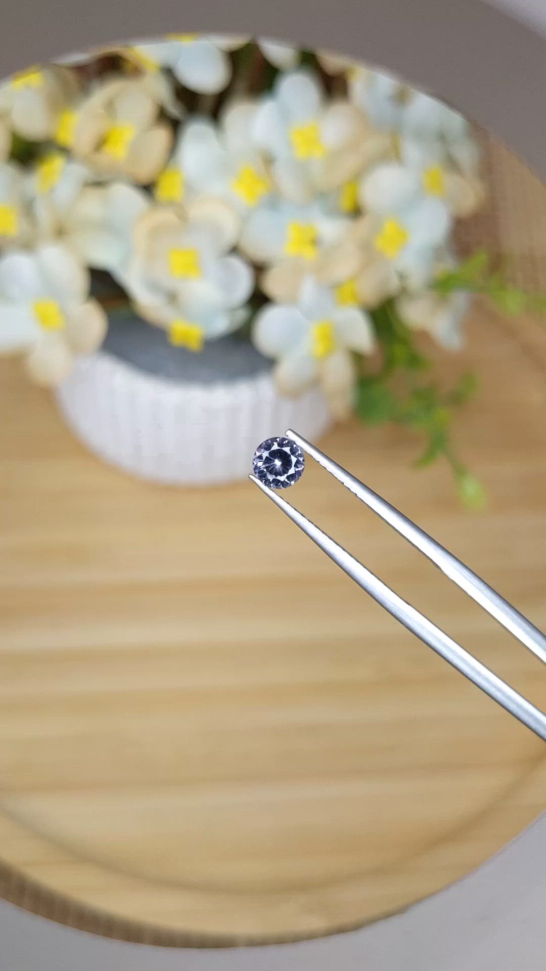 0.48 Ct. Violet Spinel from Ceylon (Sri Lanka) Size Video