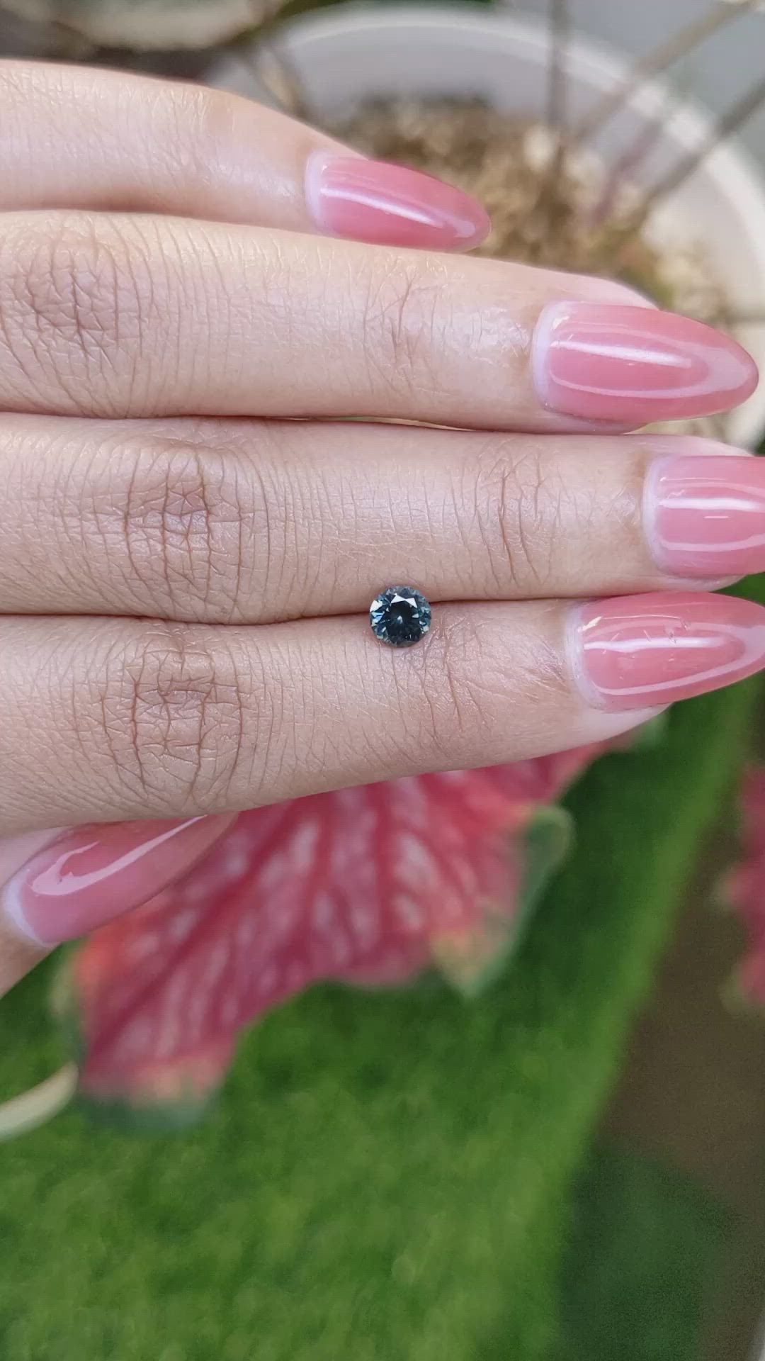0.51 Ct. Greenish Blue Spinel from Ceylon (Sri Lanka) Size Video