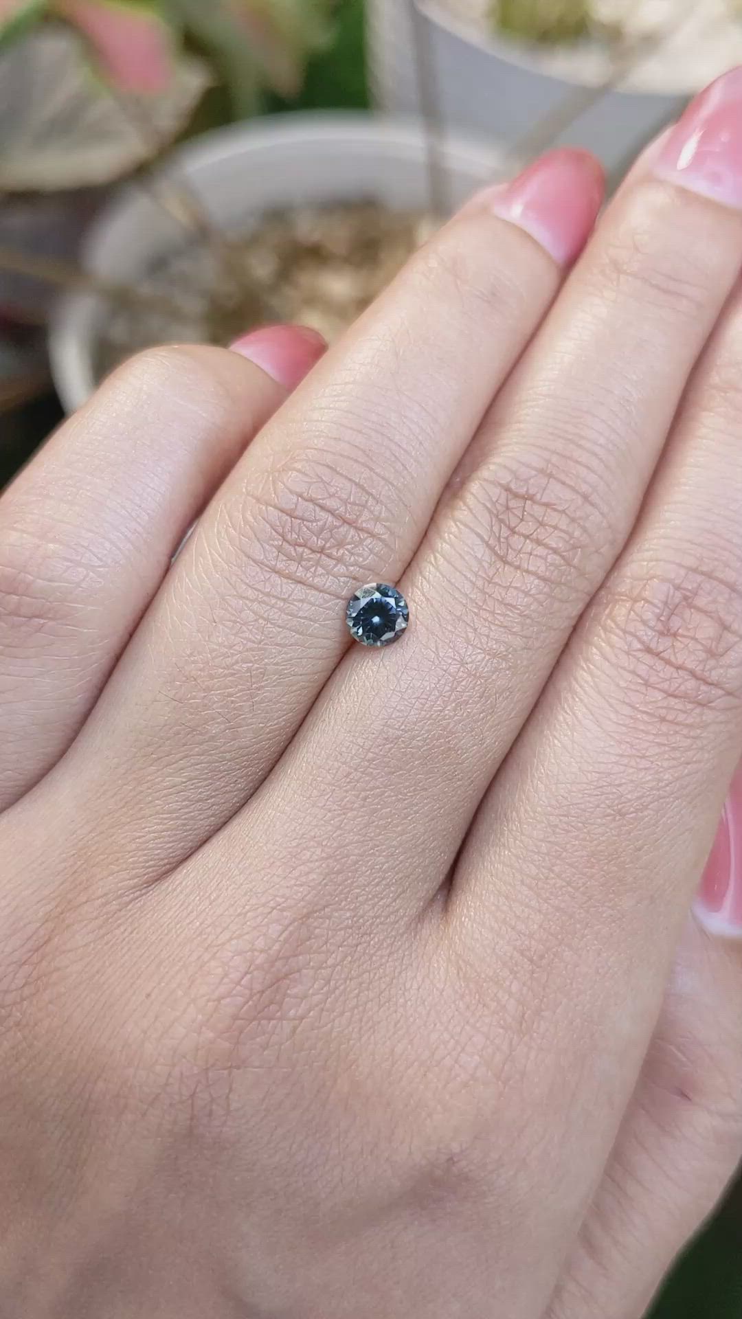 0.51 Ct. Greenish Blue Spinel from Ceylon (Sri Lanka) Size Video