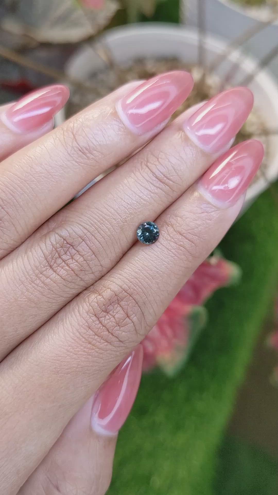 0.51 Ct. Greenish Blue Spinel from Ceylon (Sri Lanka) Size Video