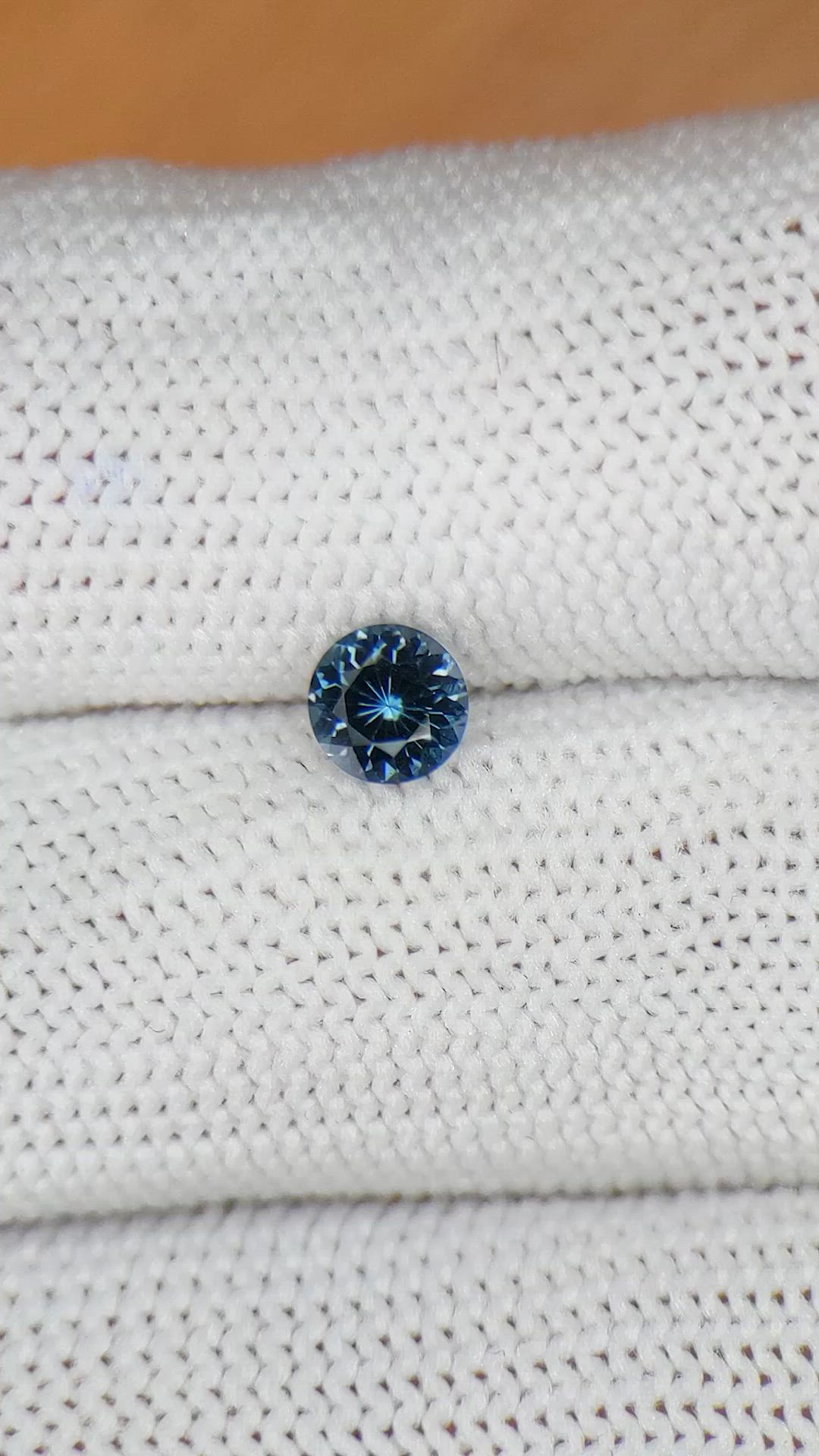 0.49 Ct. Greenish Blue Spinel from Ceylon (Sri Lanka) Size Video