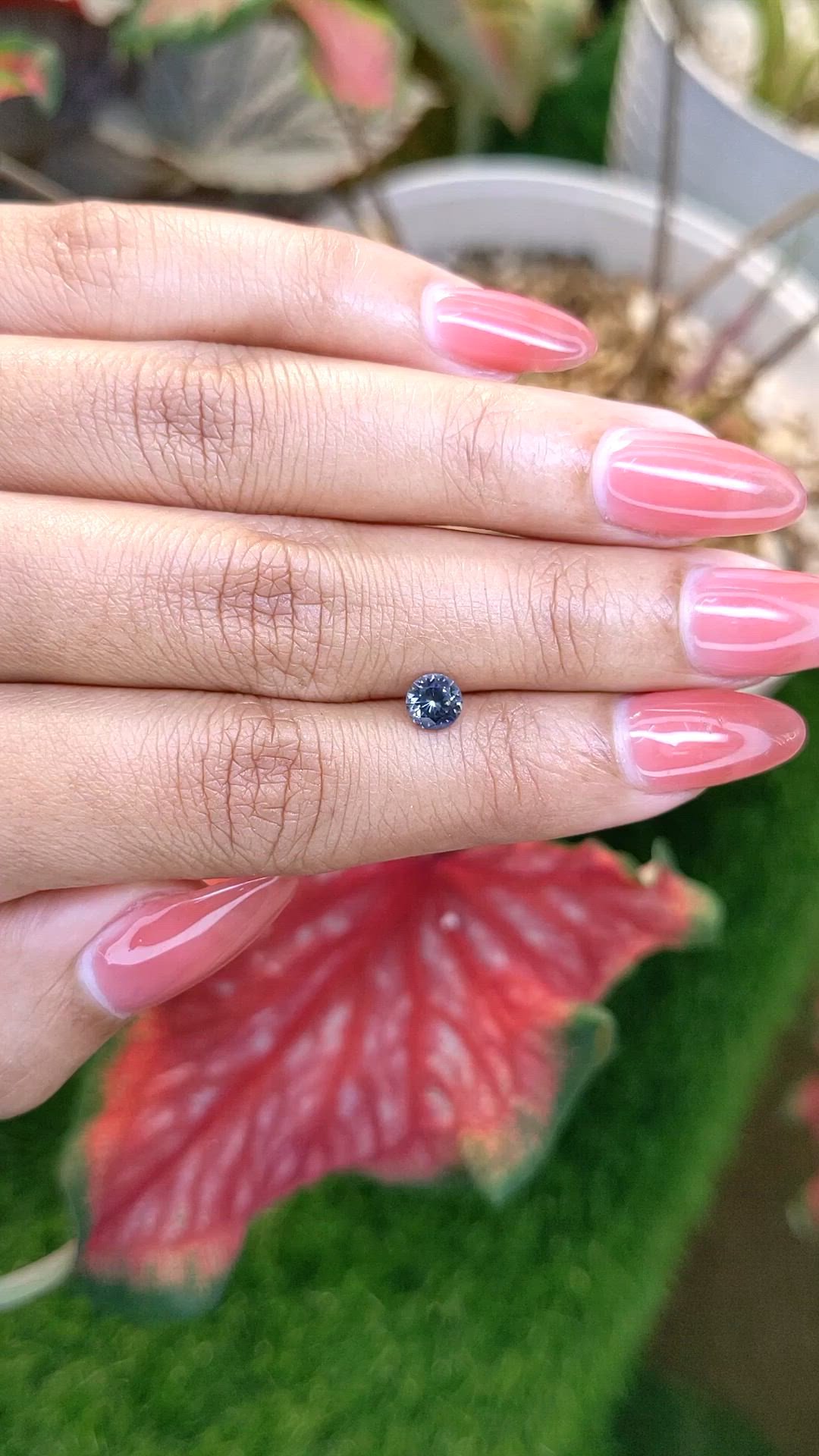 0.54 Ct. Greenish Blue Spinel from Ceylon (Sri Lanka) Size Video