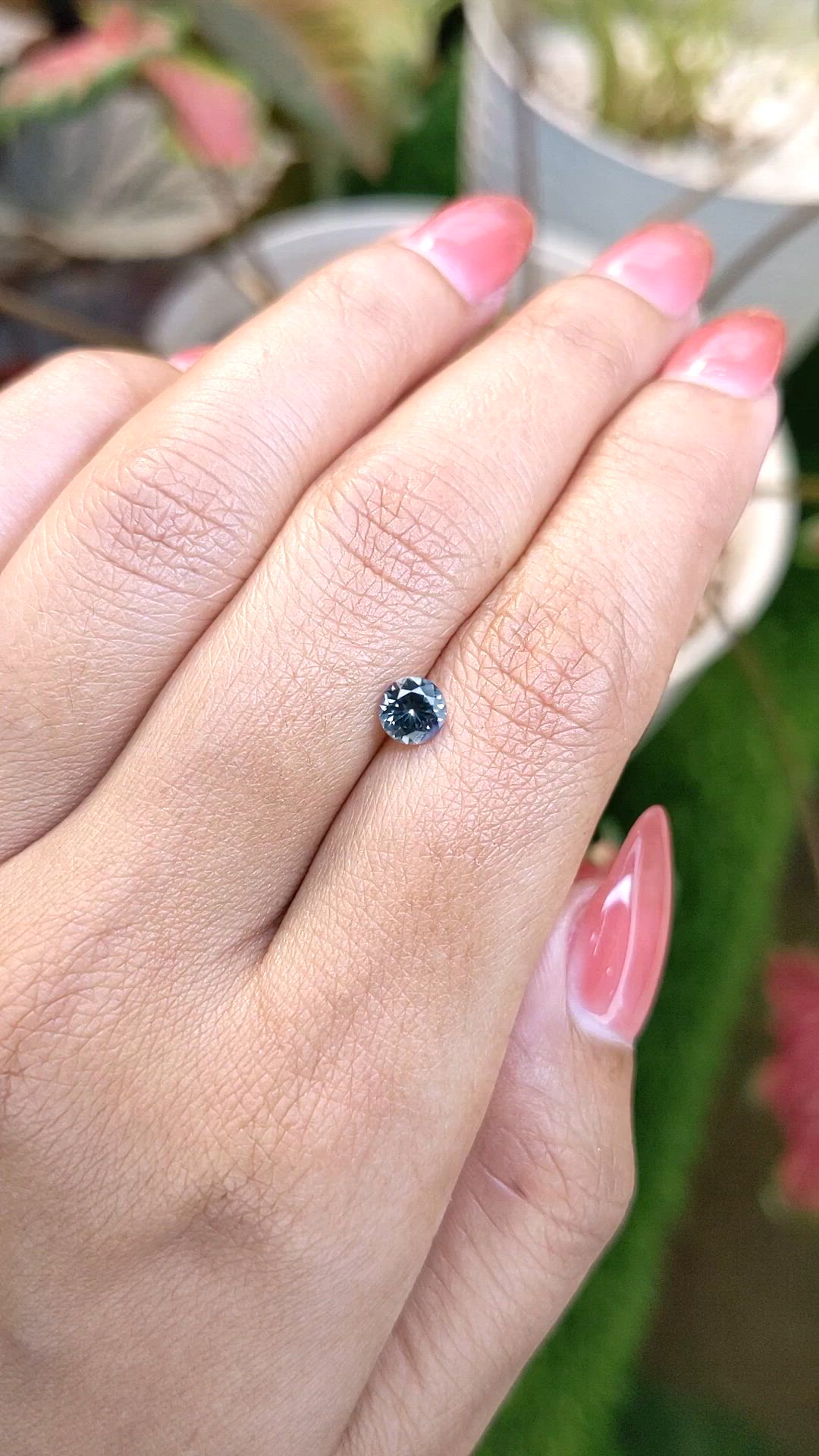 0.54 Ct. Greenish Blue Spinel from Ceylon (Sri Lanka) Size Video