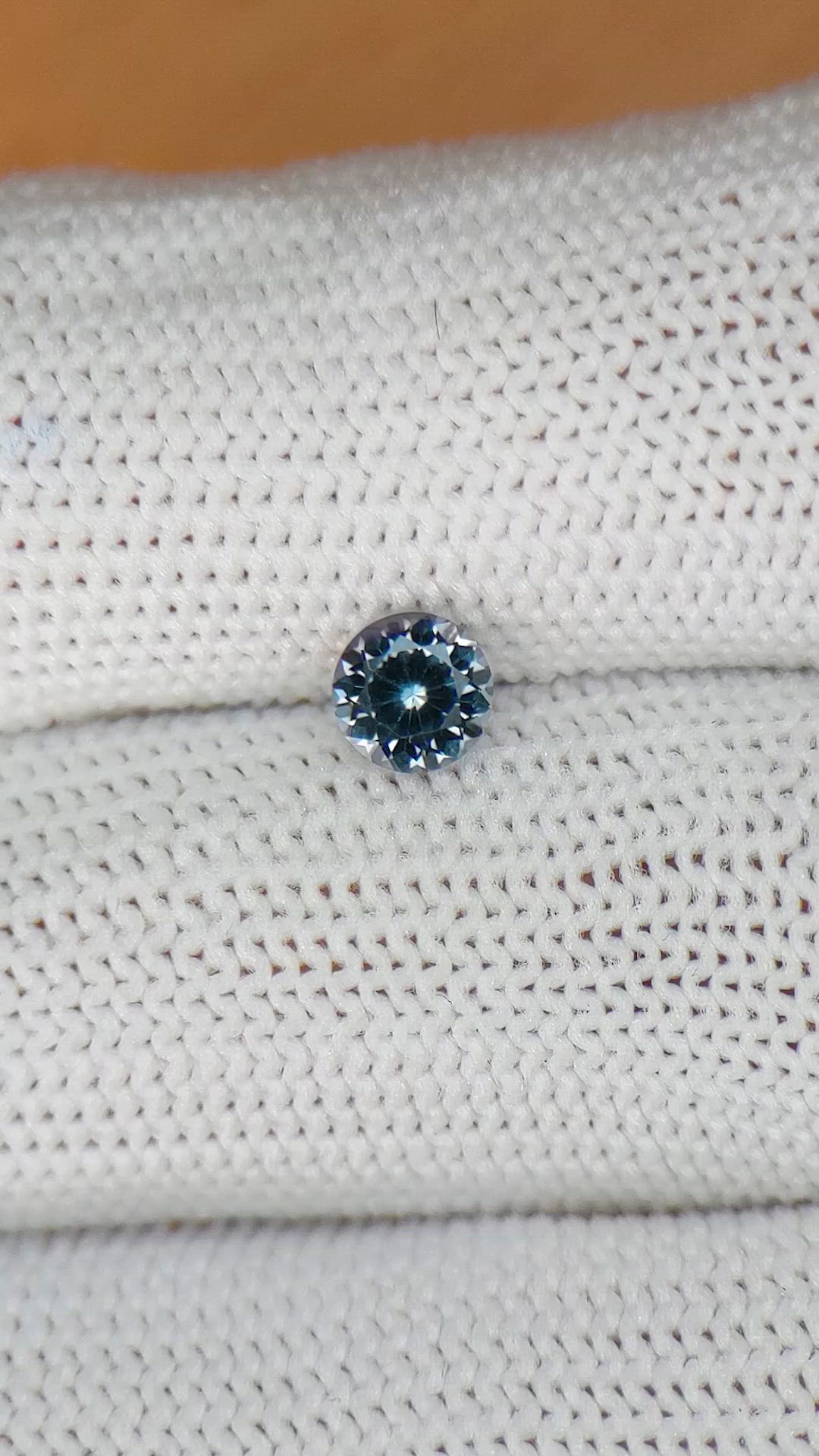 0.54 Ct. Greenish Blue Spinel from Ceylon (Sri Lanka) Size Video