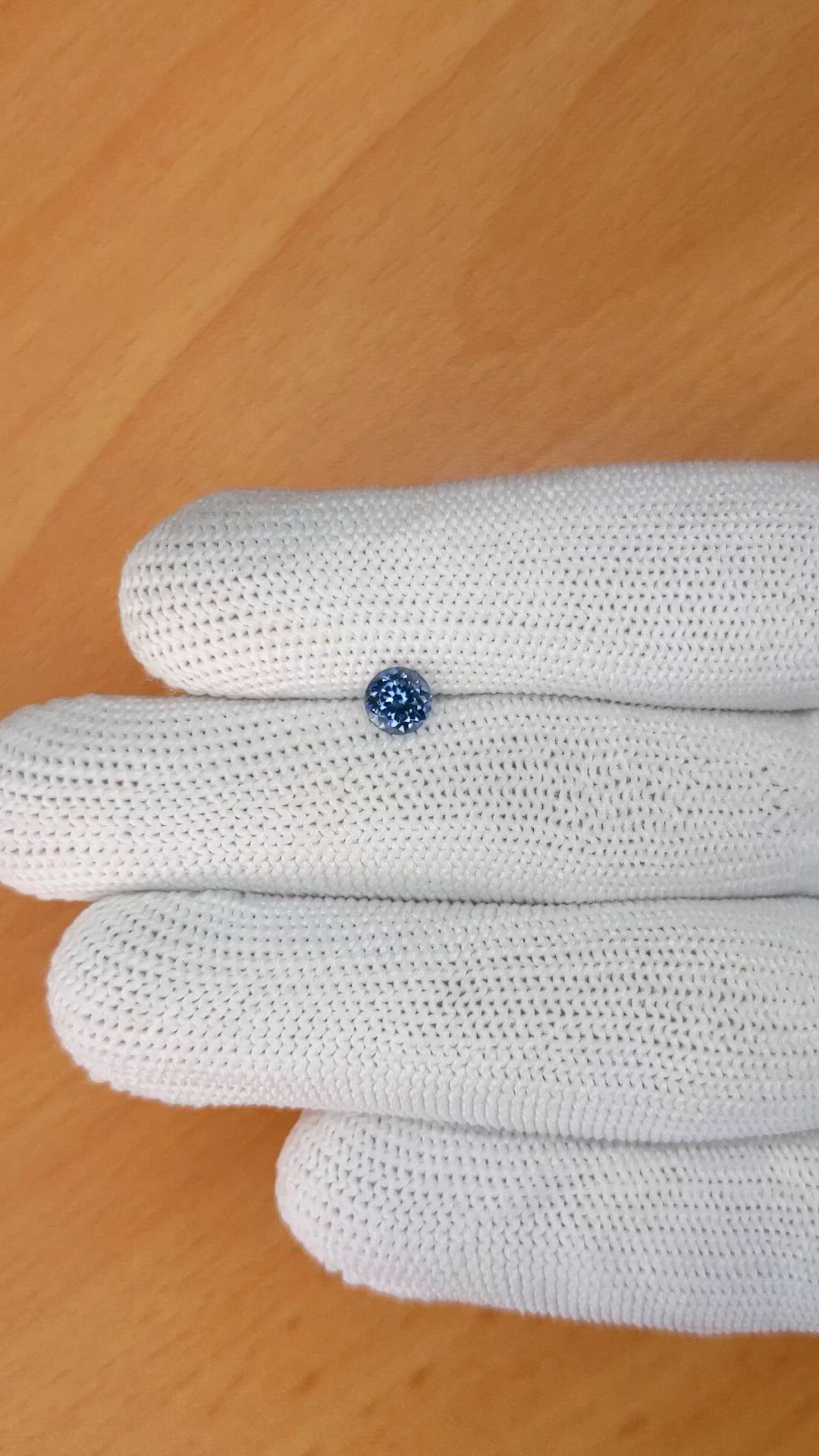 0.56 Ct. Blue Spinel from Ceylon (Sri Lanka) Size Video