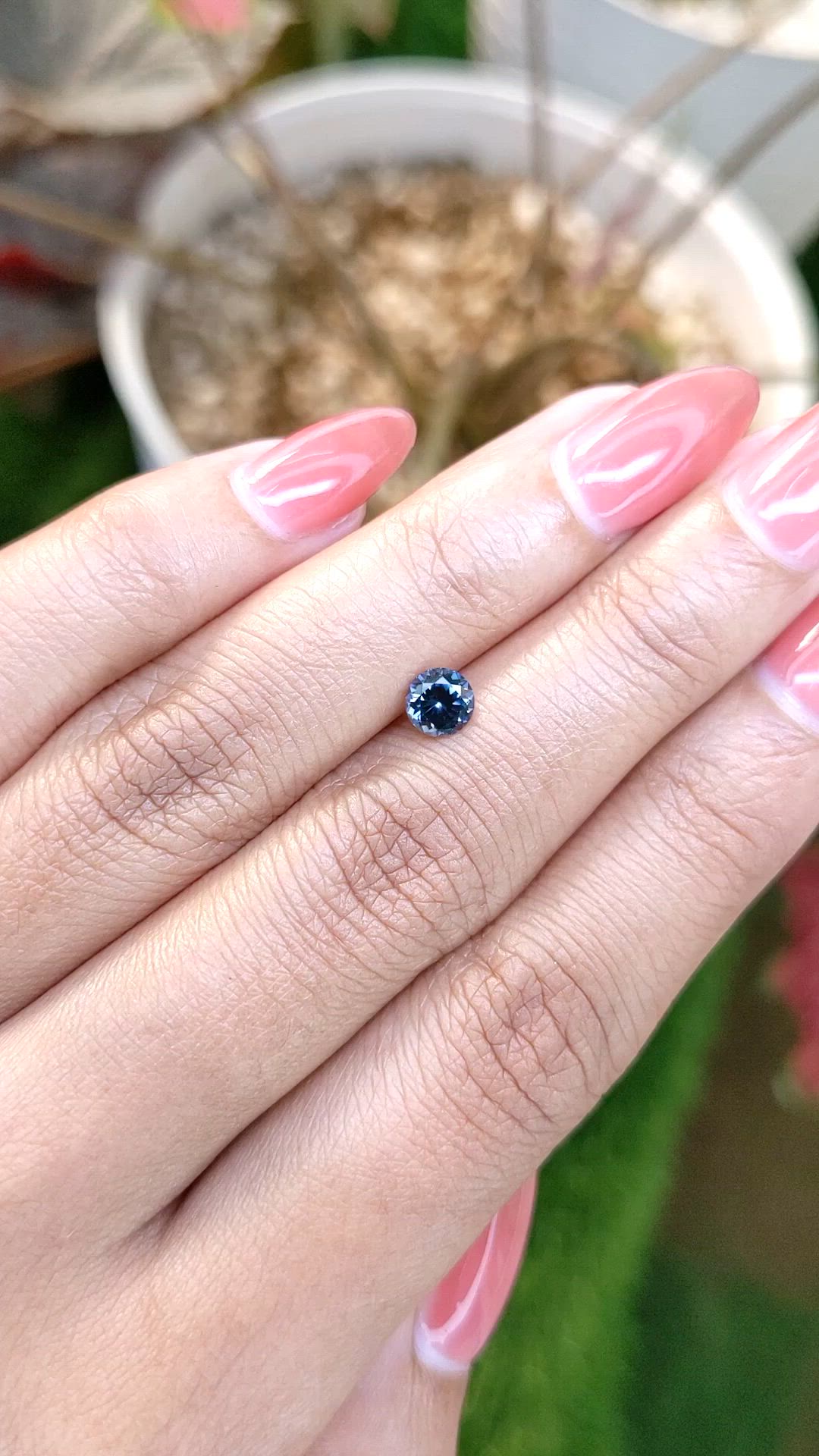 0.56 Ct. Blue Spinel from Ceylon (Sri Lanka) Size Video