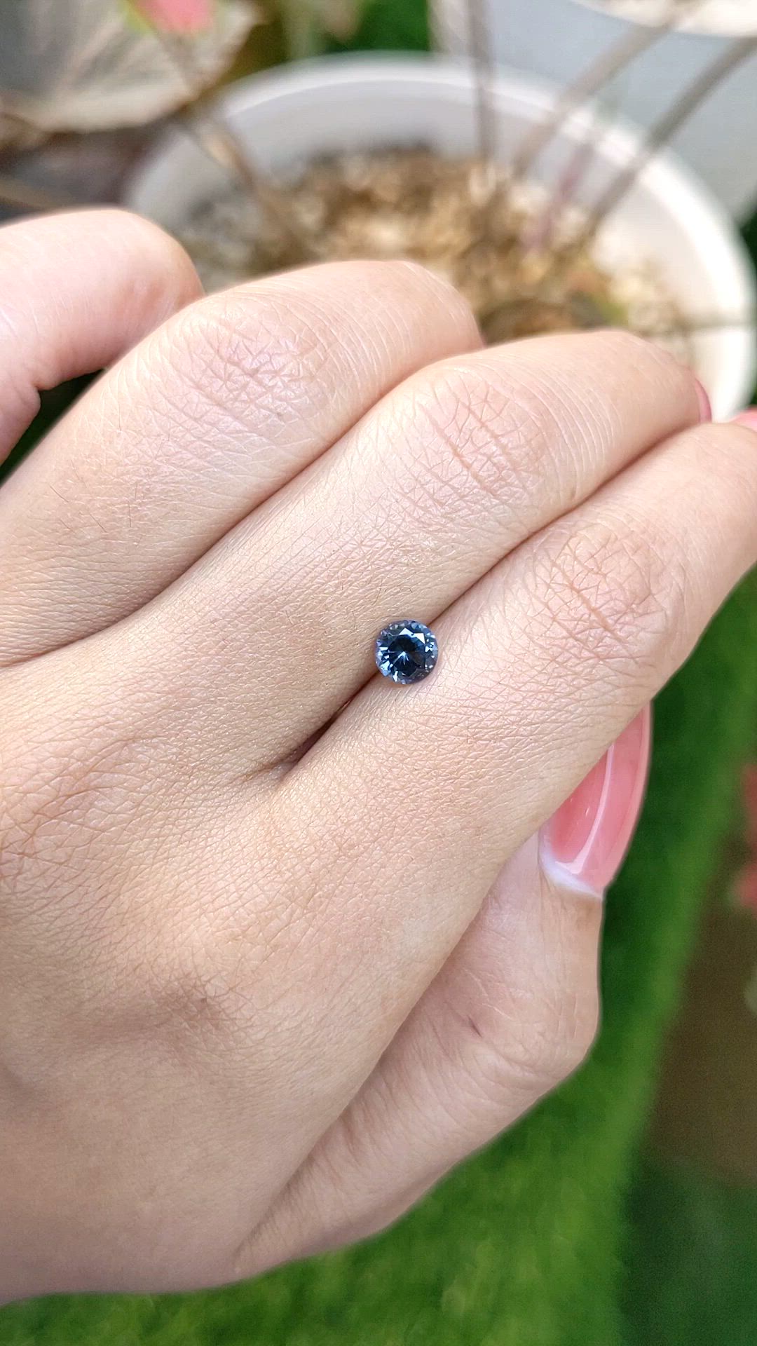 0.56 Ct. Blue Spinel from Ceylon (Sri Lanka) Size Video
