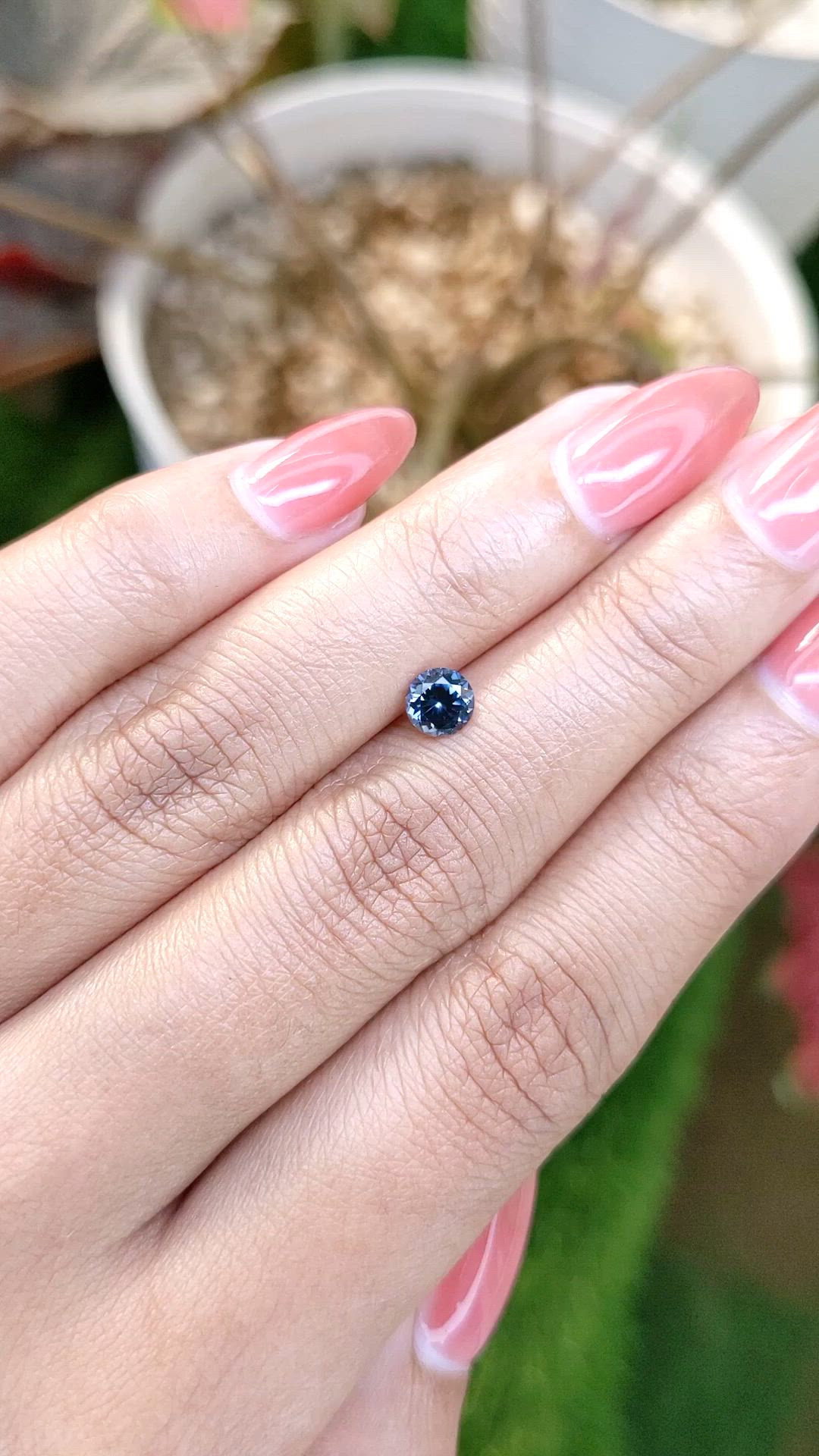 0.56 Ct. Blue Spinel from Ceylon (Sri Lanka) Size Video