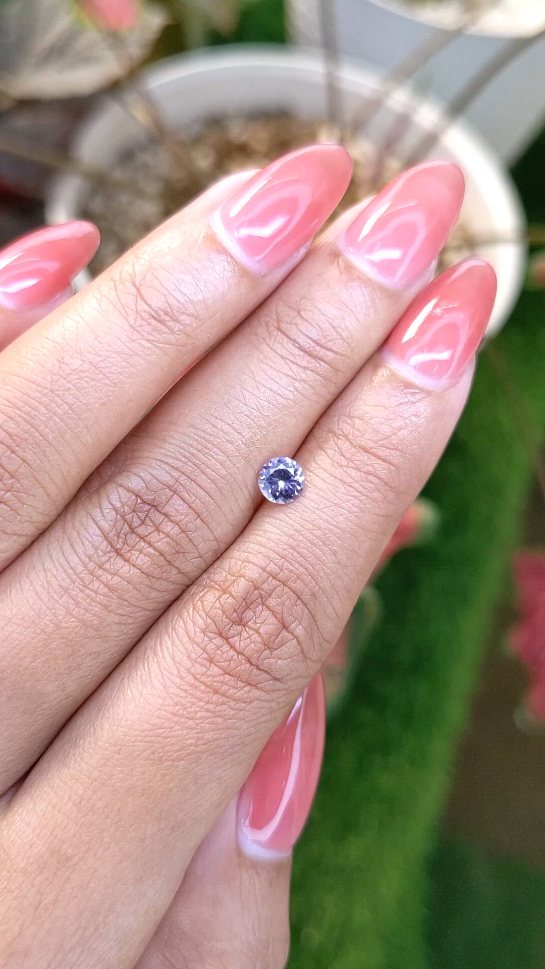 0.45 Ct. Purple Spinel from Ceylon (Sri Lanka) Size Video
