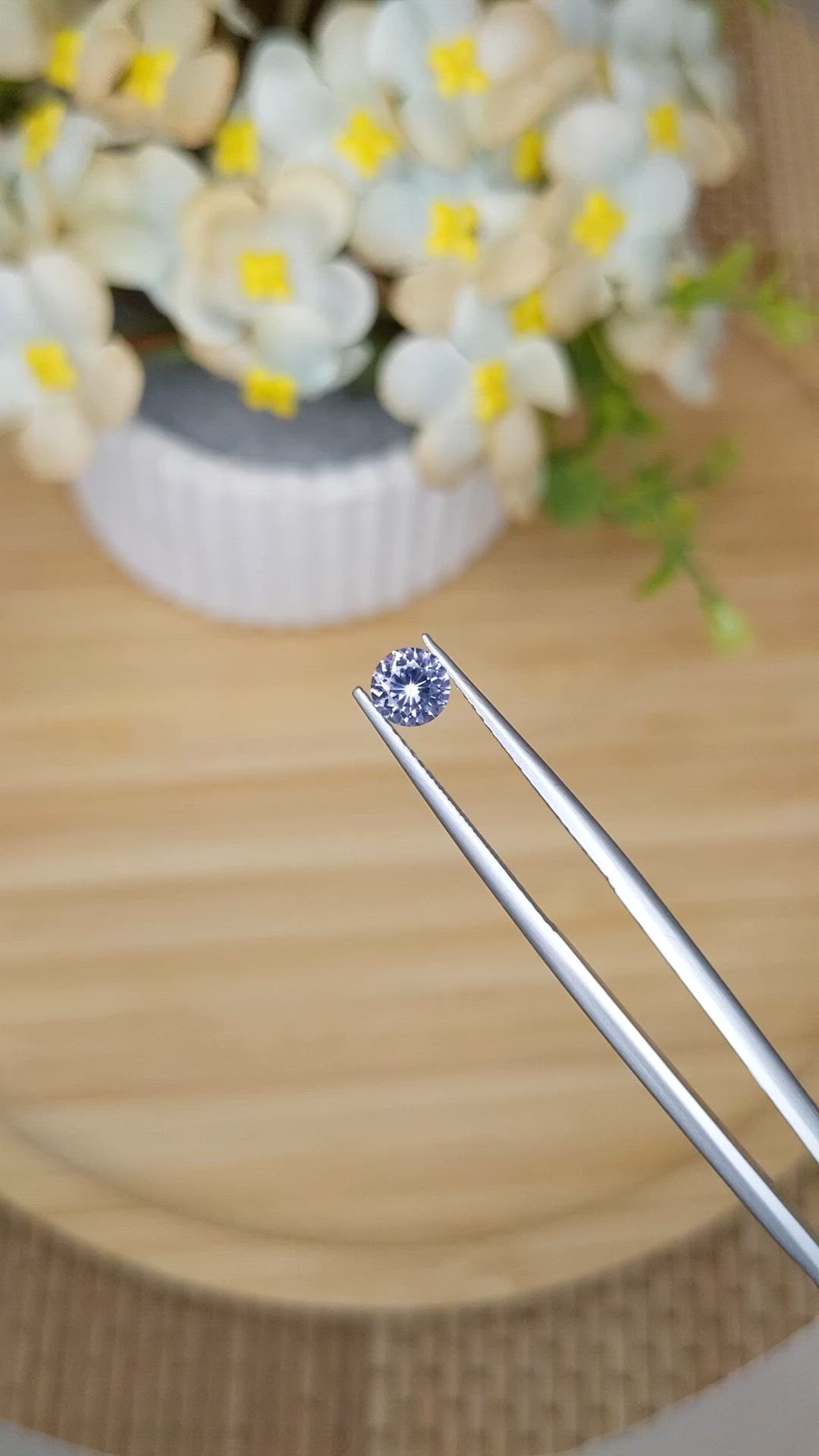 0.45 Ct. Purple Spinel from Ceylon (Sri Lanka) Size Video
