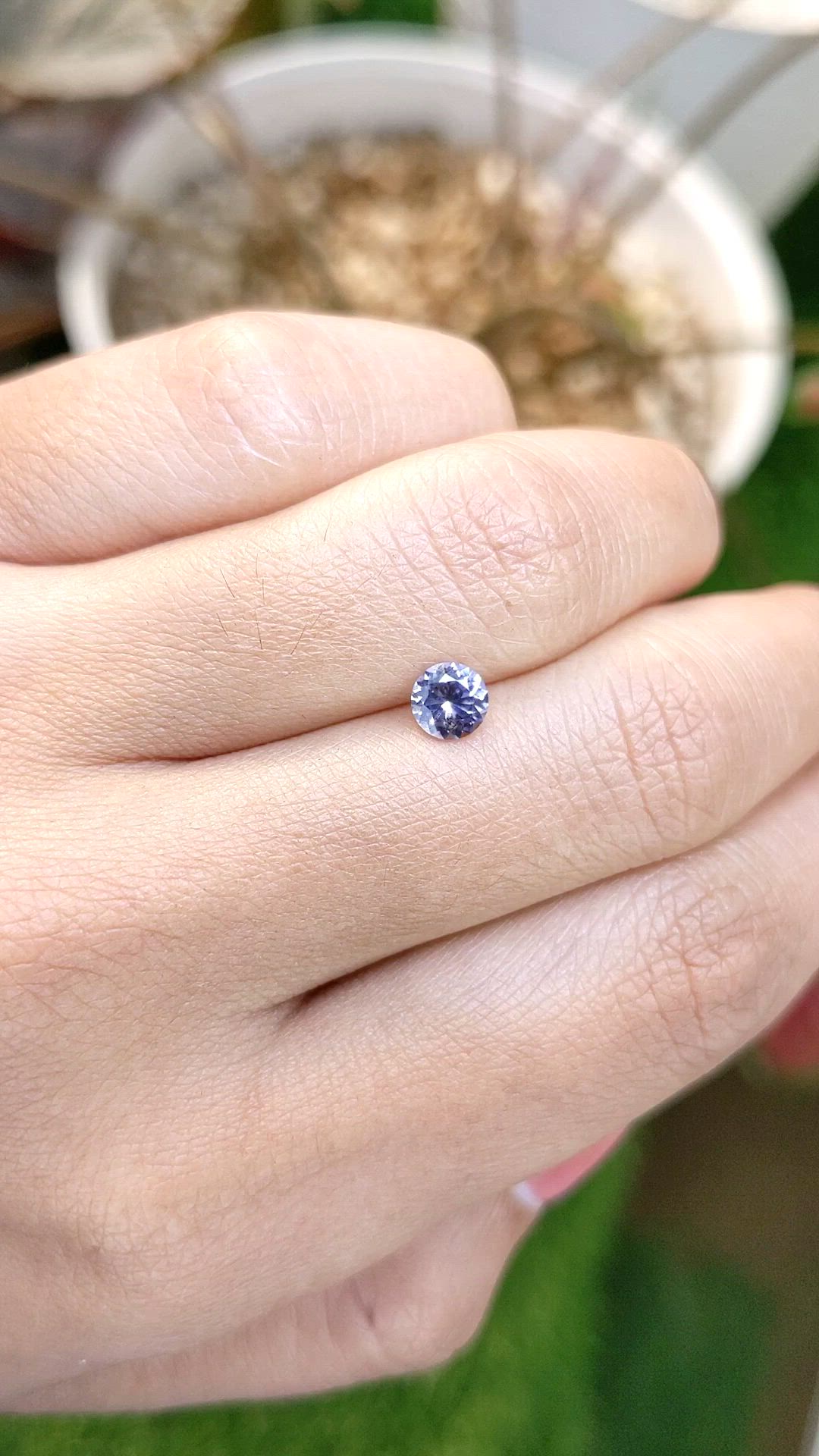 0.45 Ct. Purple Spinel from Ceylon (Sri Lanka) Size Video