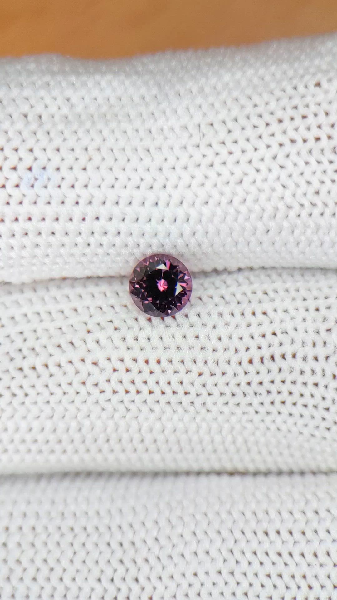 0.54 Ct. Purplish Pink Spinel from Ceylon (Sri Lanka) Size Video