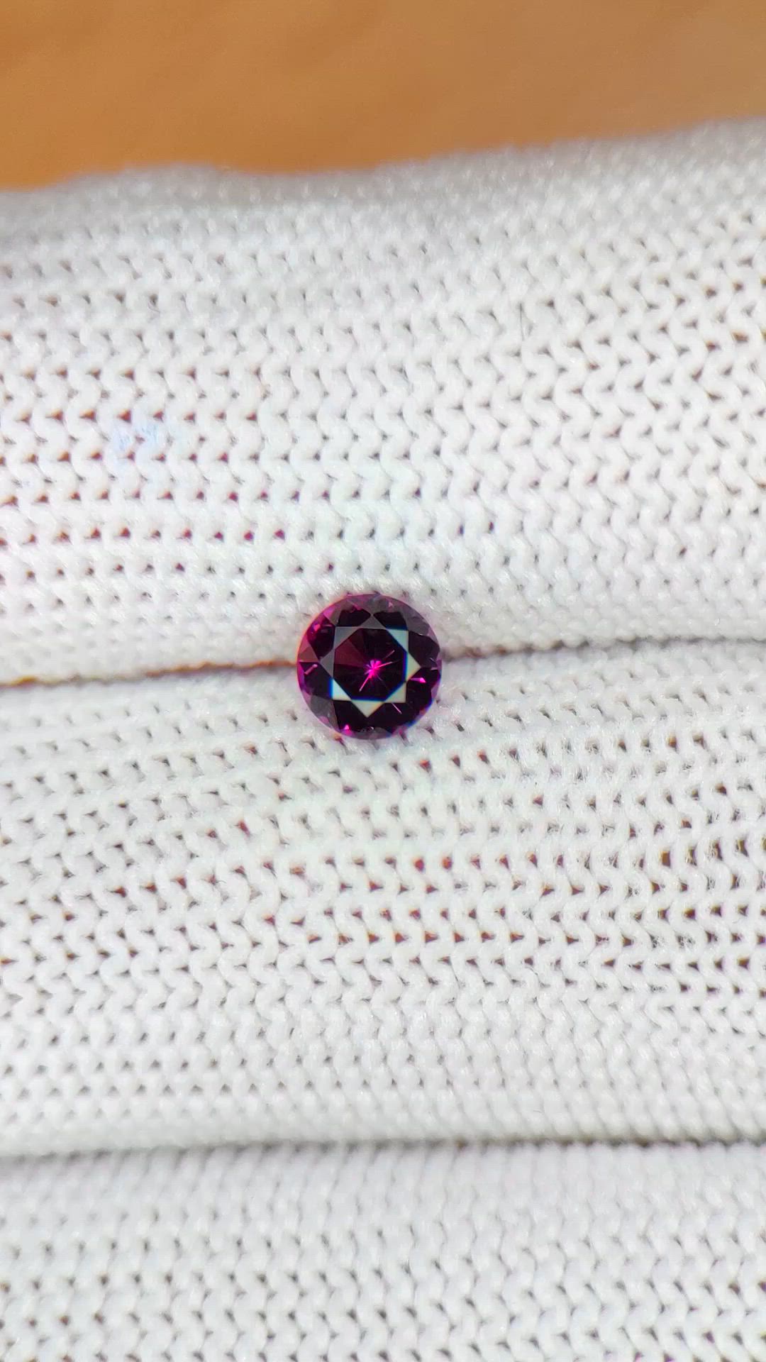 0.46 Ct. Pinkish Purple Spinel from Ceylon (Sri Lanka) Size Video