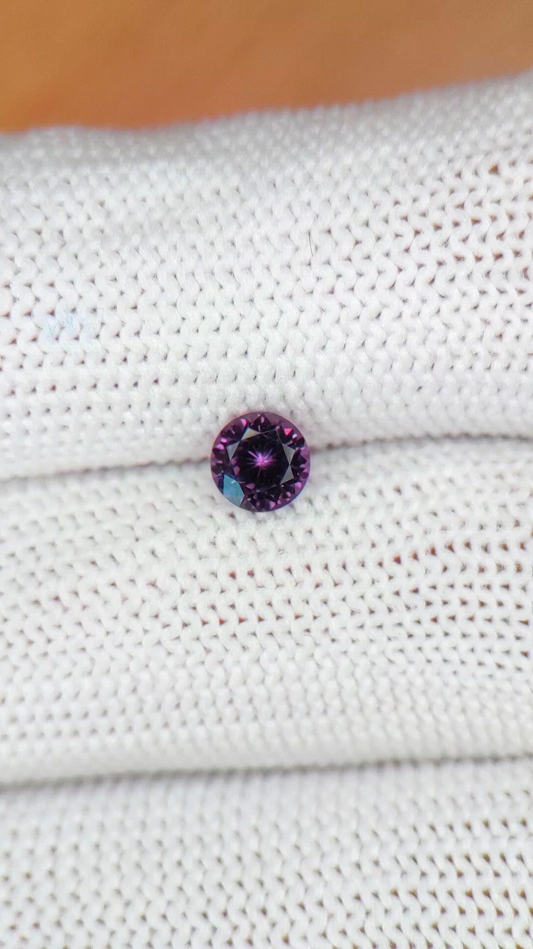 0.56 Ct. Purplish Pink Spinel from Ceylon (Sri Lanka) Size Video