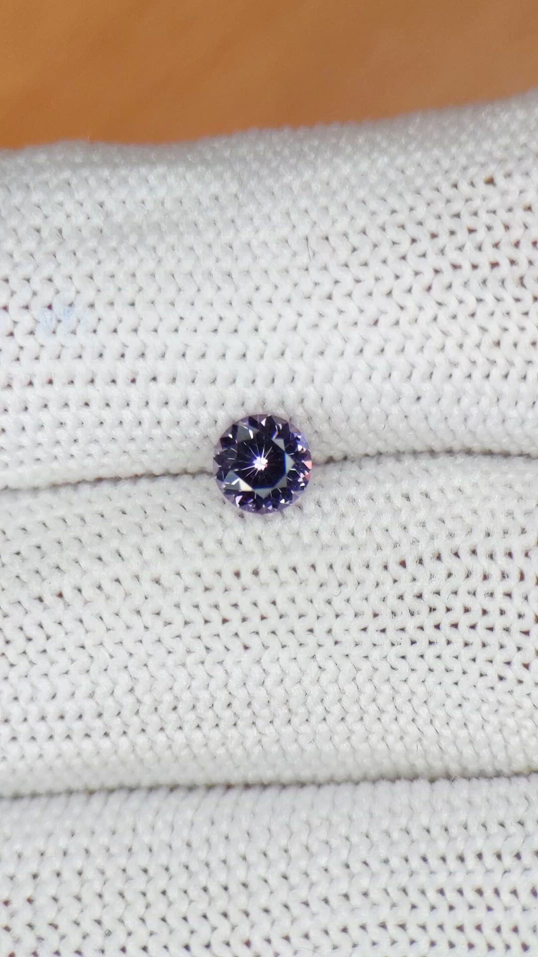 0.49 Ct. Purple Spinel from Ceylon (Sri Lanka) Size Video