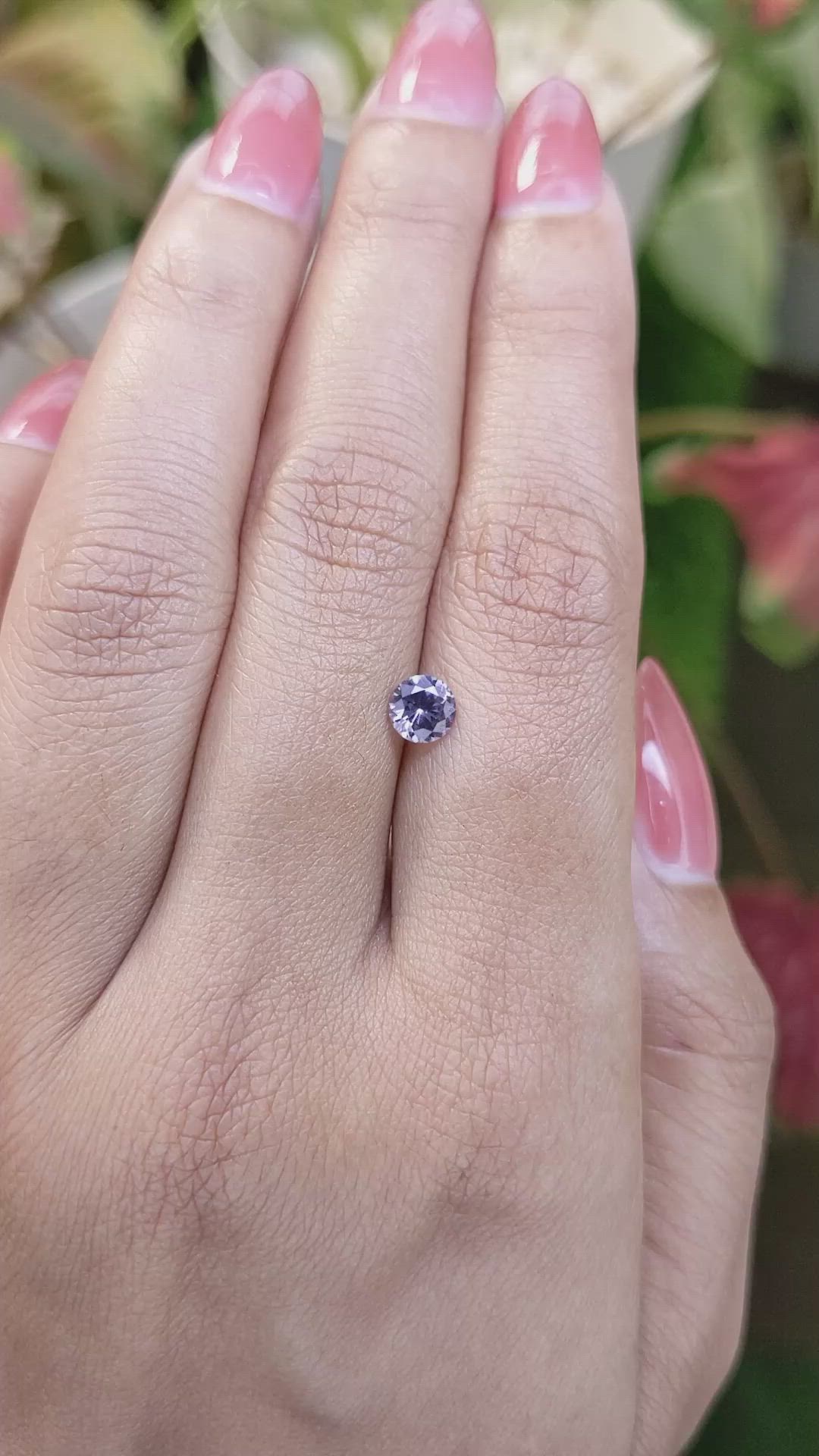 0.56 Ct. Violet Spinel from Ceylon (Sri Lanka) Size Video