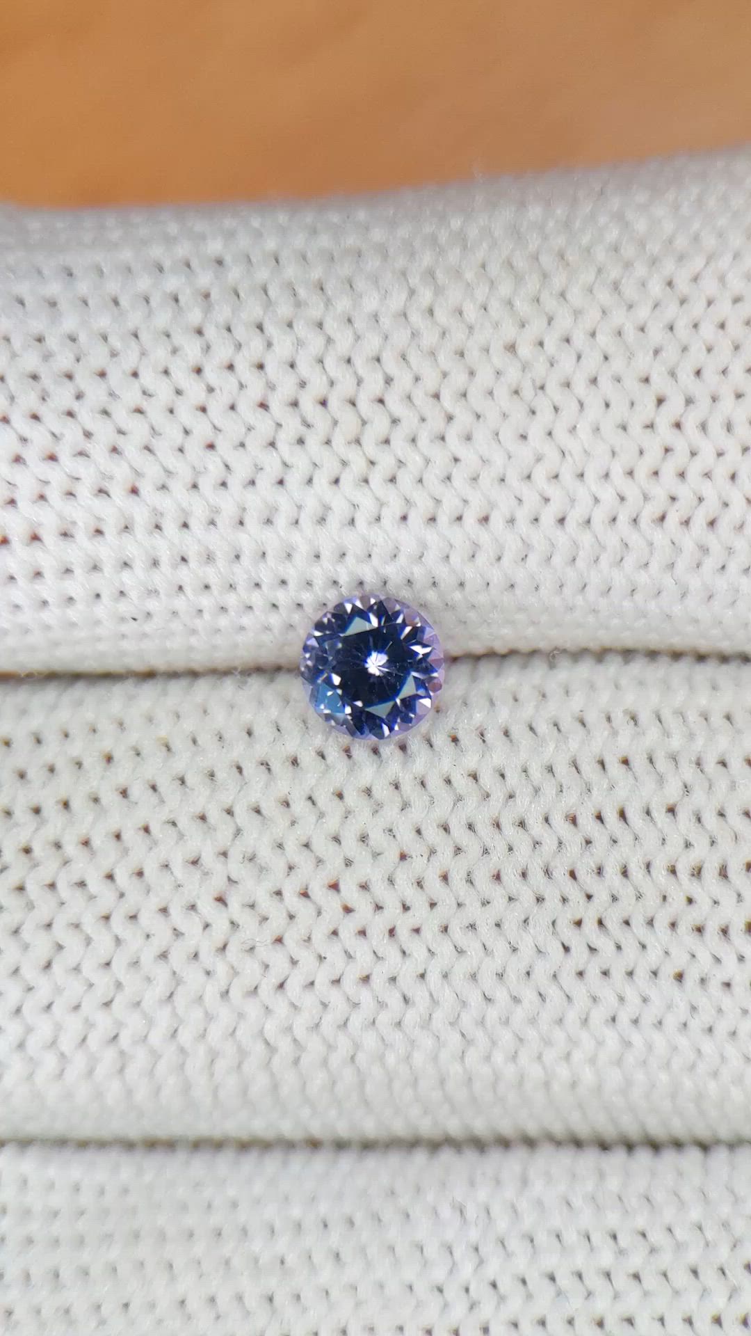 0.56 Ct. Violet Spinel from Ceylon (Sri Lanka) Size Video