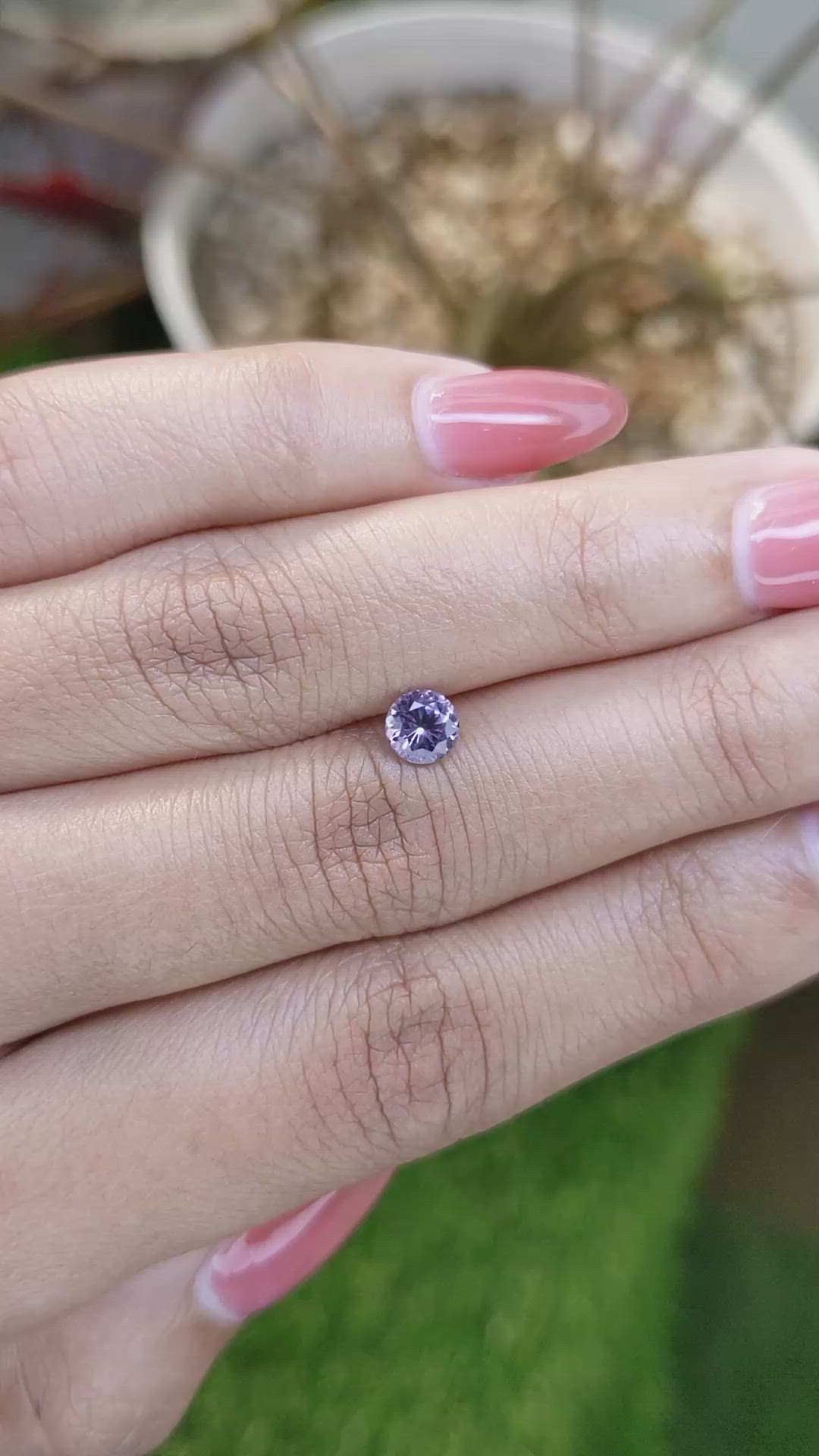 0.56 Ct. Violet Spinel from Ceylon (Sri Lanka) Size Video