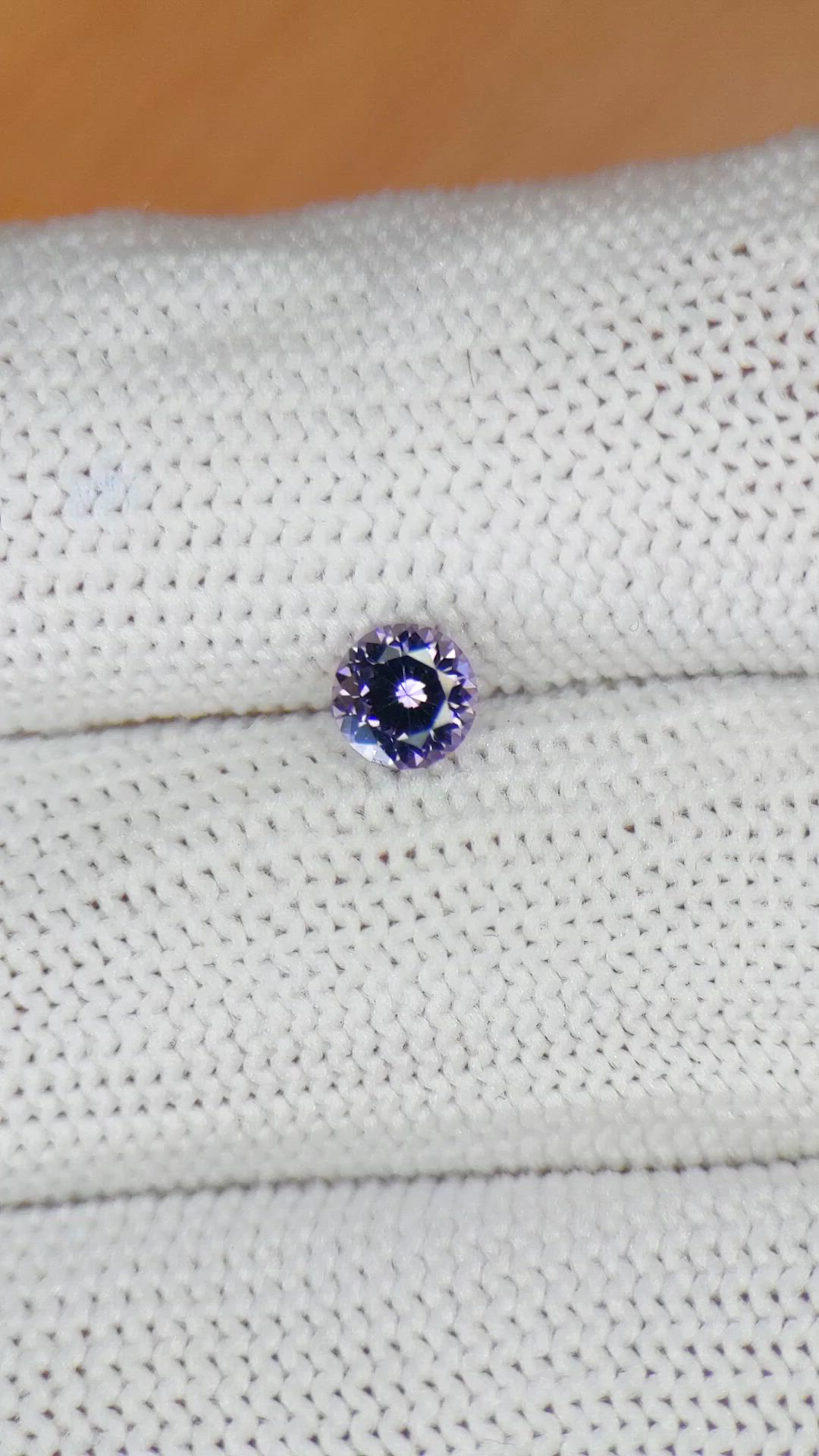 0.49 Ct. Purple Spinel from Ceylon (Sri Lanka) Size Video
