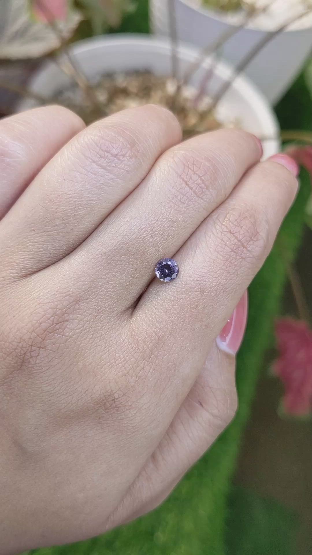 0.49 Ct. Purple Spinel from Ceylon (Sri Lanka) Size Video