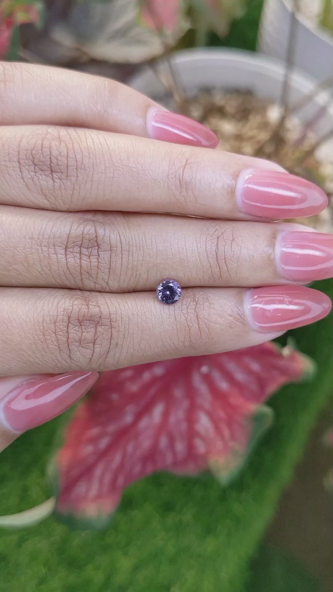0.49 Ct. Purple Spinel from Ceylon (Sri Lanka) Size Video