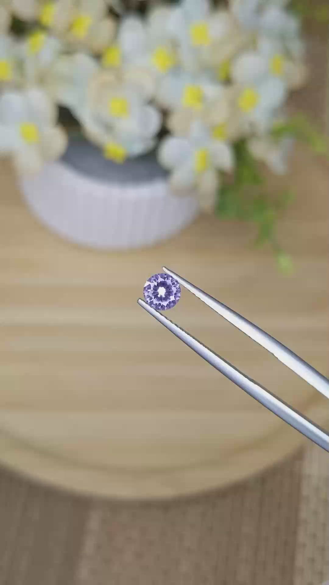 0.52 Ct. Purple Spinel from Ceylon (Sri Lanka) Size Video