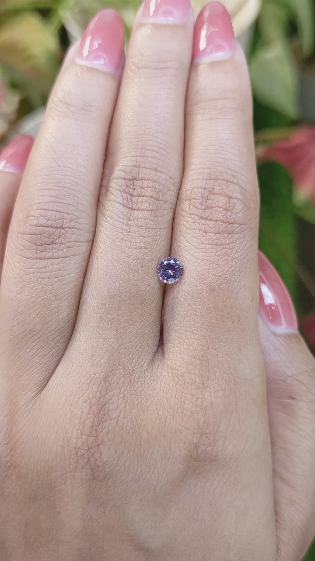 0.52 Ct. Purple Spinel from Ceylon (Sri Lanka) Size Video