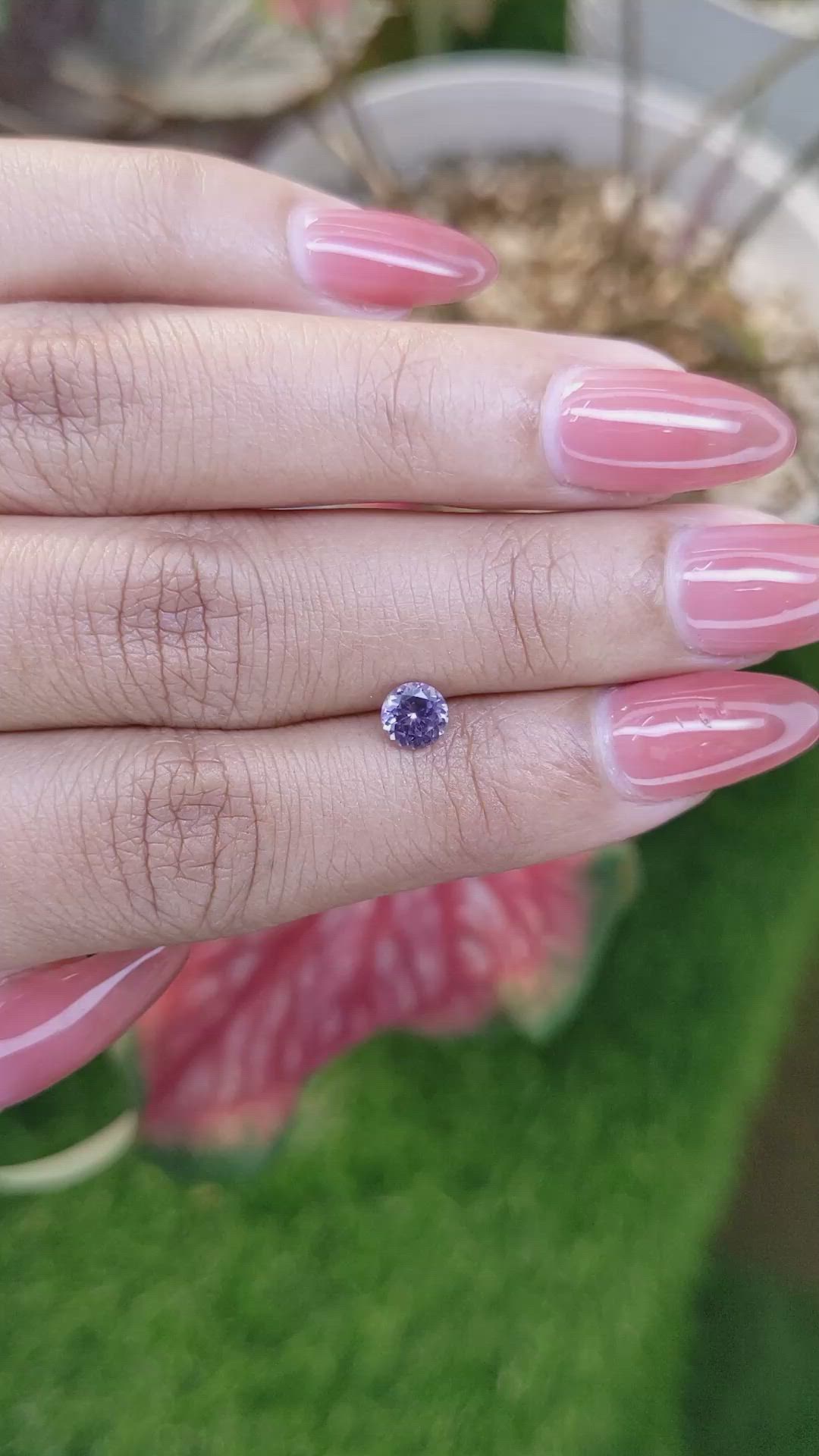 0.52 Ct. Purple Spinel from Ceylon (Sri Lanka) Size Video