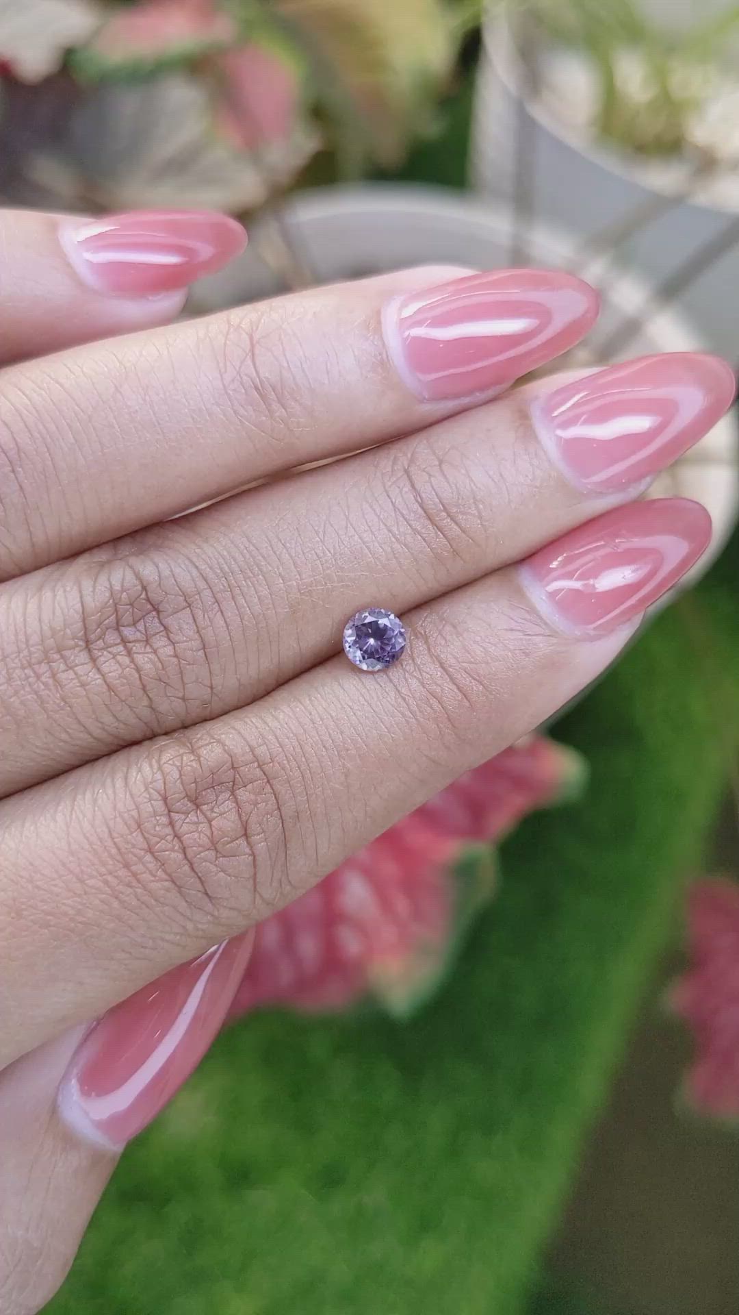 0.52 Ct. Purple Spinel from Ceylon (Sri Lanka) Size Video
