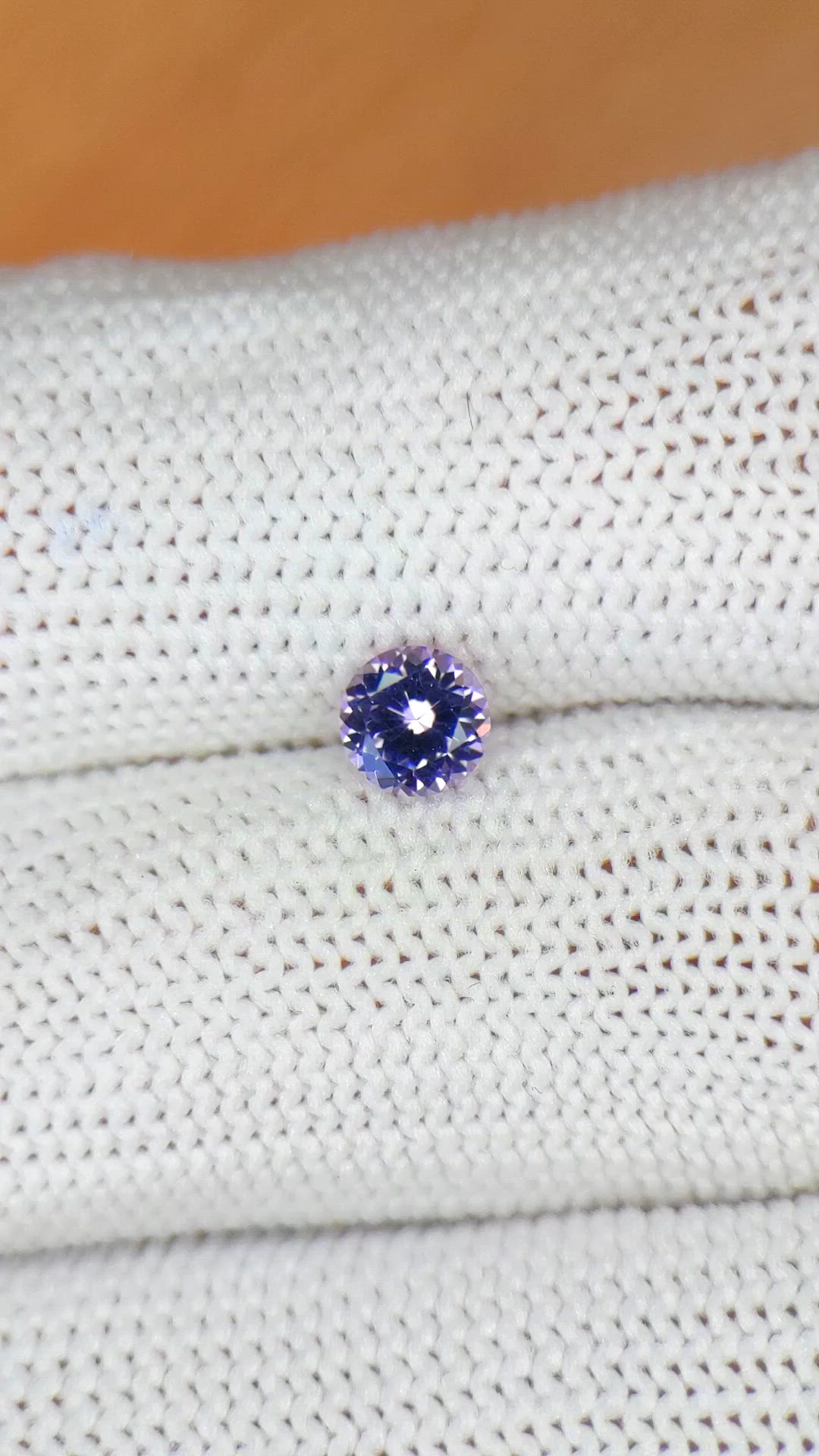 0.52 Ct. Purple Spinel from Ceylon (Sri Lanka) Size Video