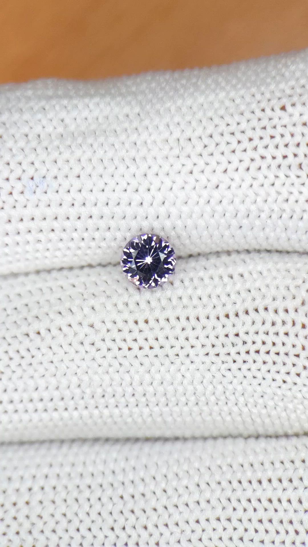 0.52 Ct. Purple Spinel from Ceylon (Sri Lanka) Size Video