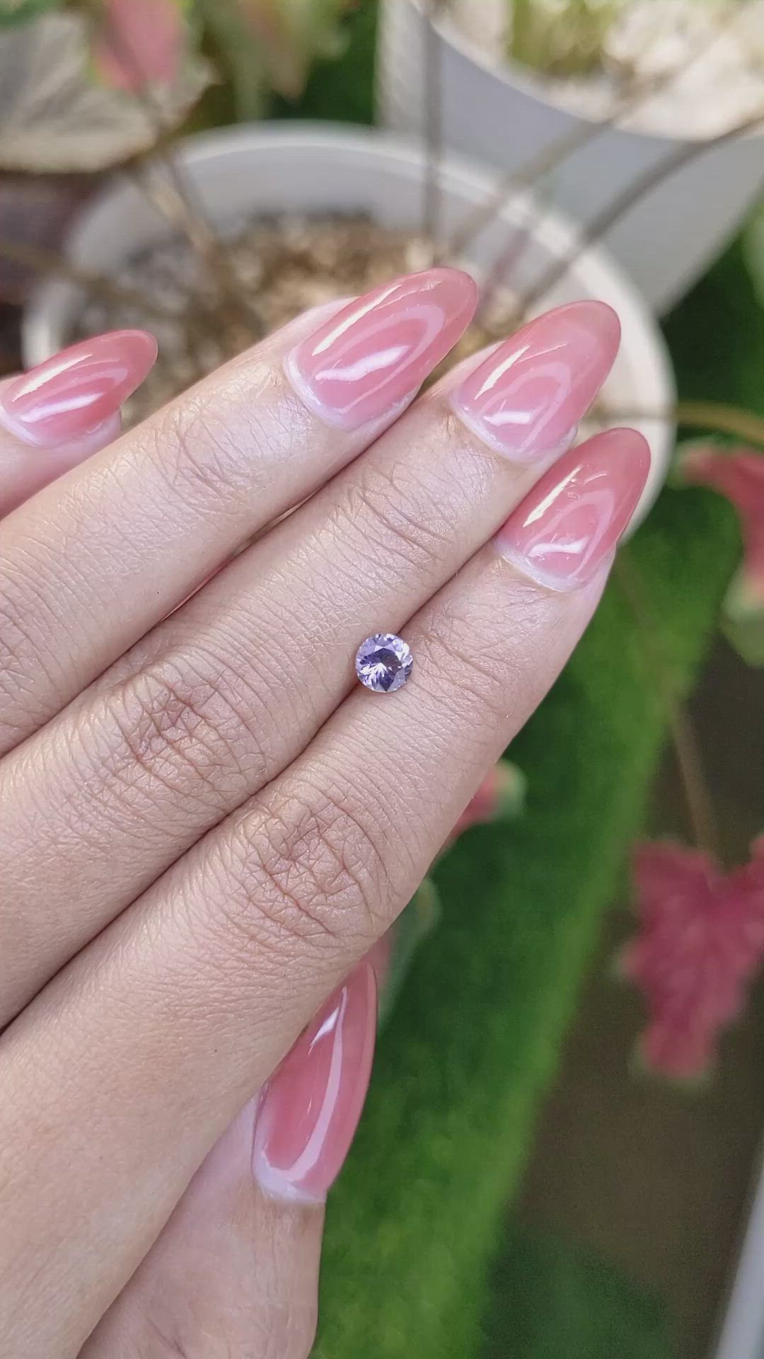 0.52 Ct. Purple Spinel from Ceylon (Sri Lanka) Size Video