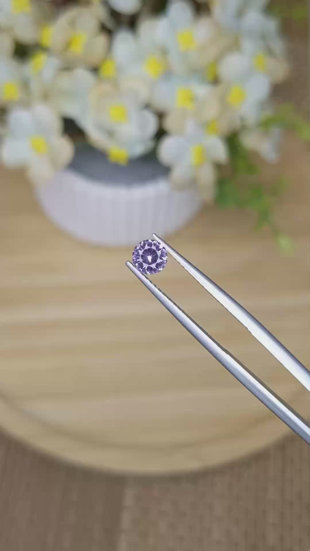 0.52 Ct. Purple Spinel from Ceylon (Sri Lanka) Size Video