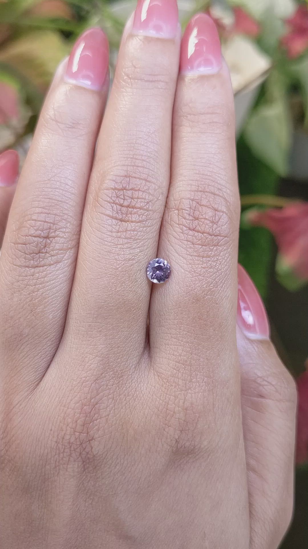 0.52 Ct. Purple Spinel from Ceylon (Sri Lanka) Size Video
