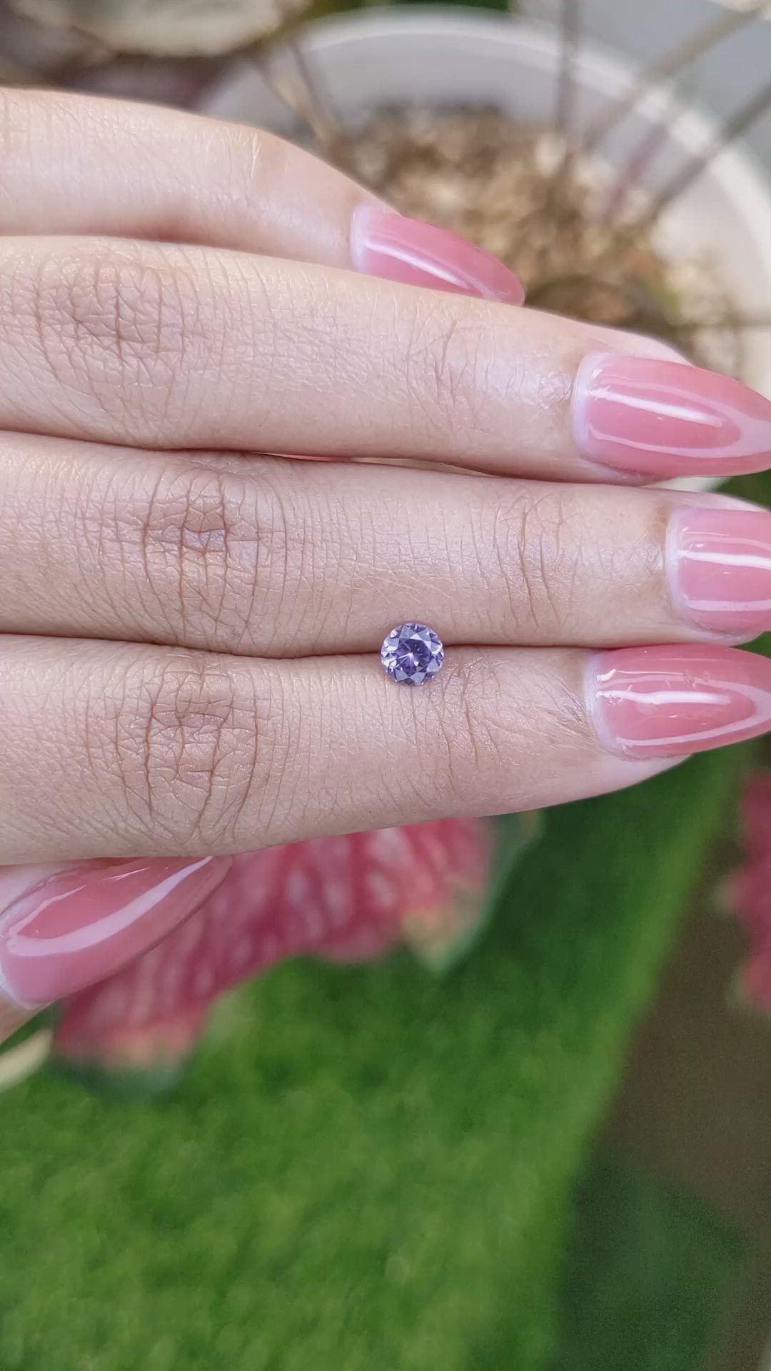 0.45 Ct. Purple Spinel from Ceylon (Sri Lanka) Size Video