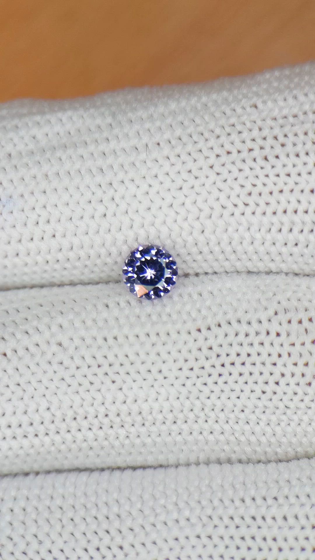 0.45 Ct. Purple Spinel from Ceylon (Sri Lanka) Size Video