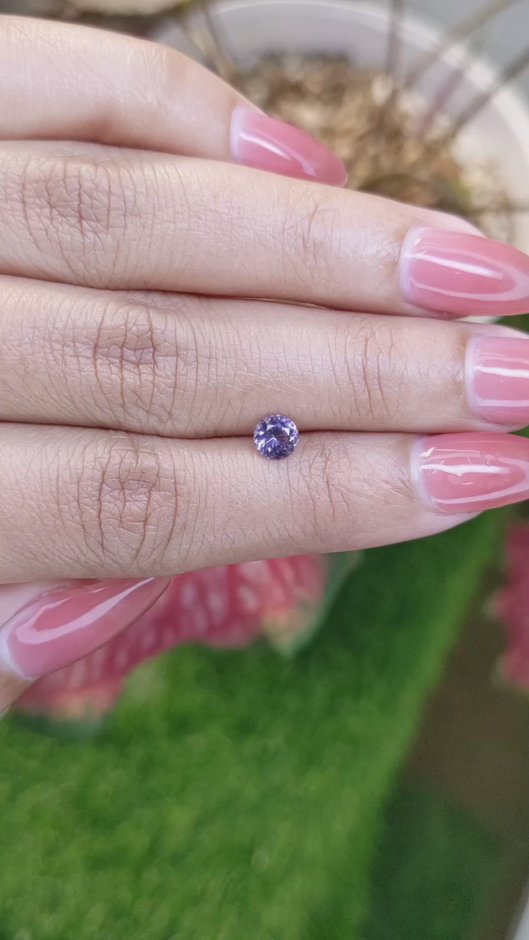 0.51 Ct. Violet Spinel from Ceylon (Sri Lanka) Size Video